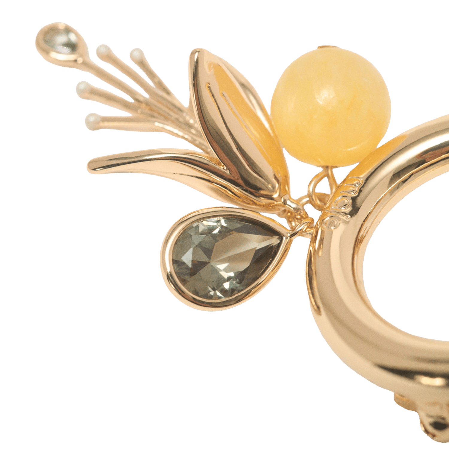 Broche en laiton MAJE Doré