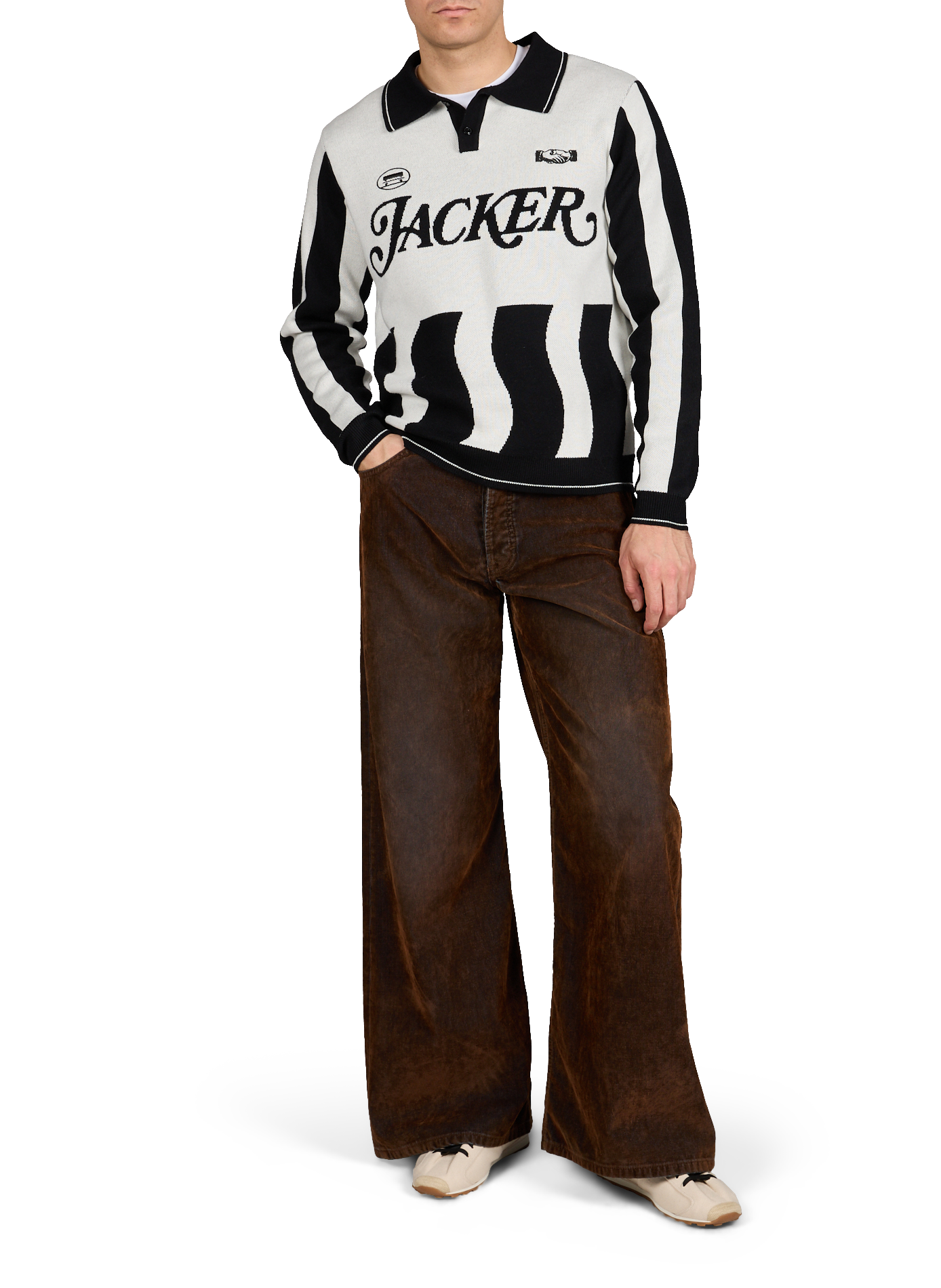 Wide-leg Gion cotton jeans JEANERICA DENIM Brown