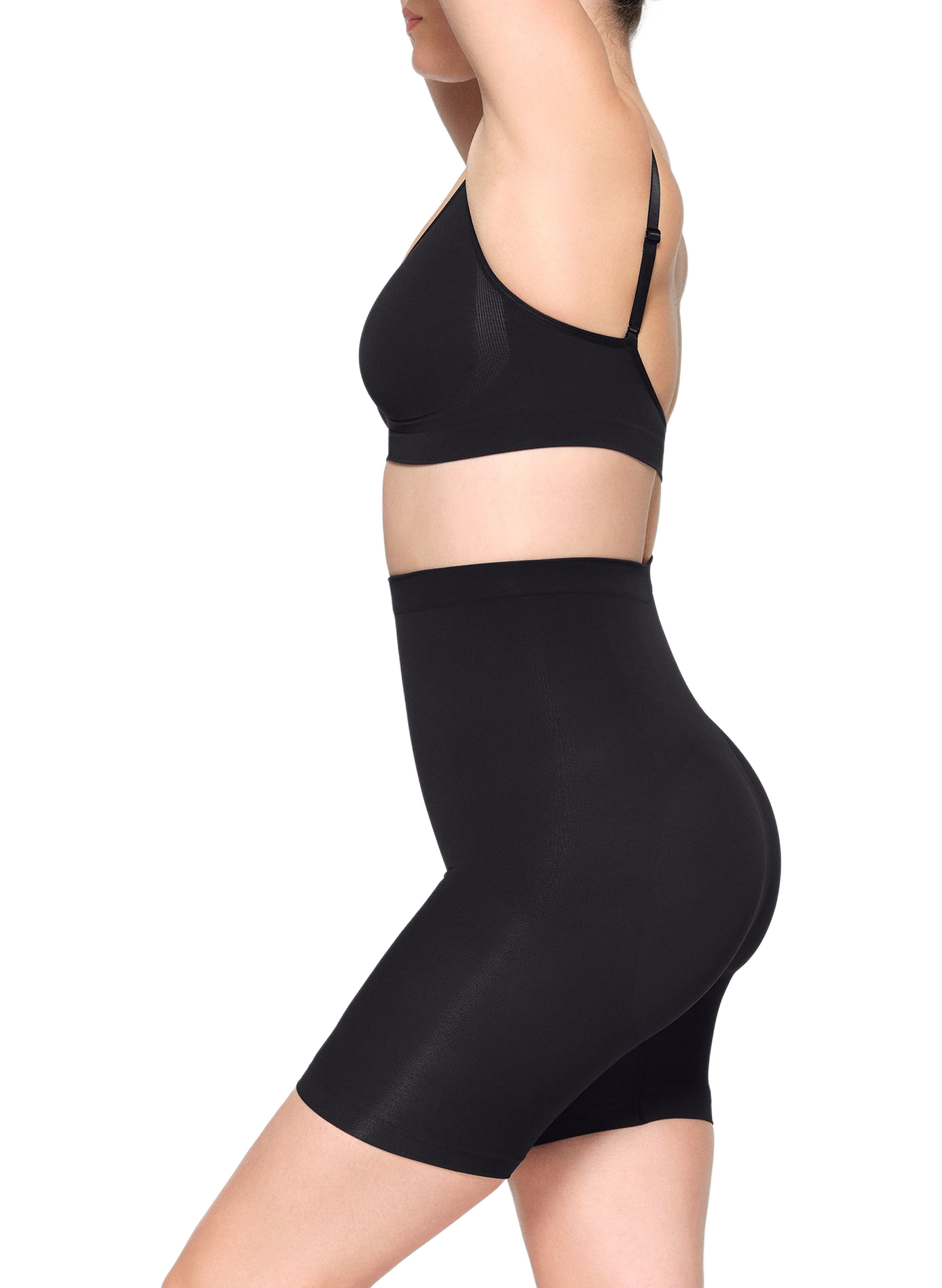 High-waisted sculpting shorts SKIMS Black