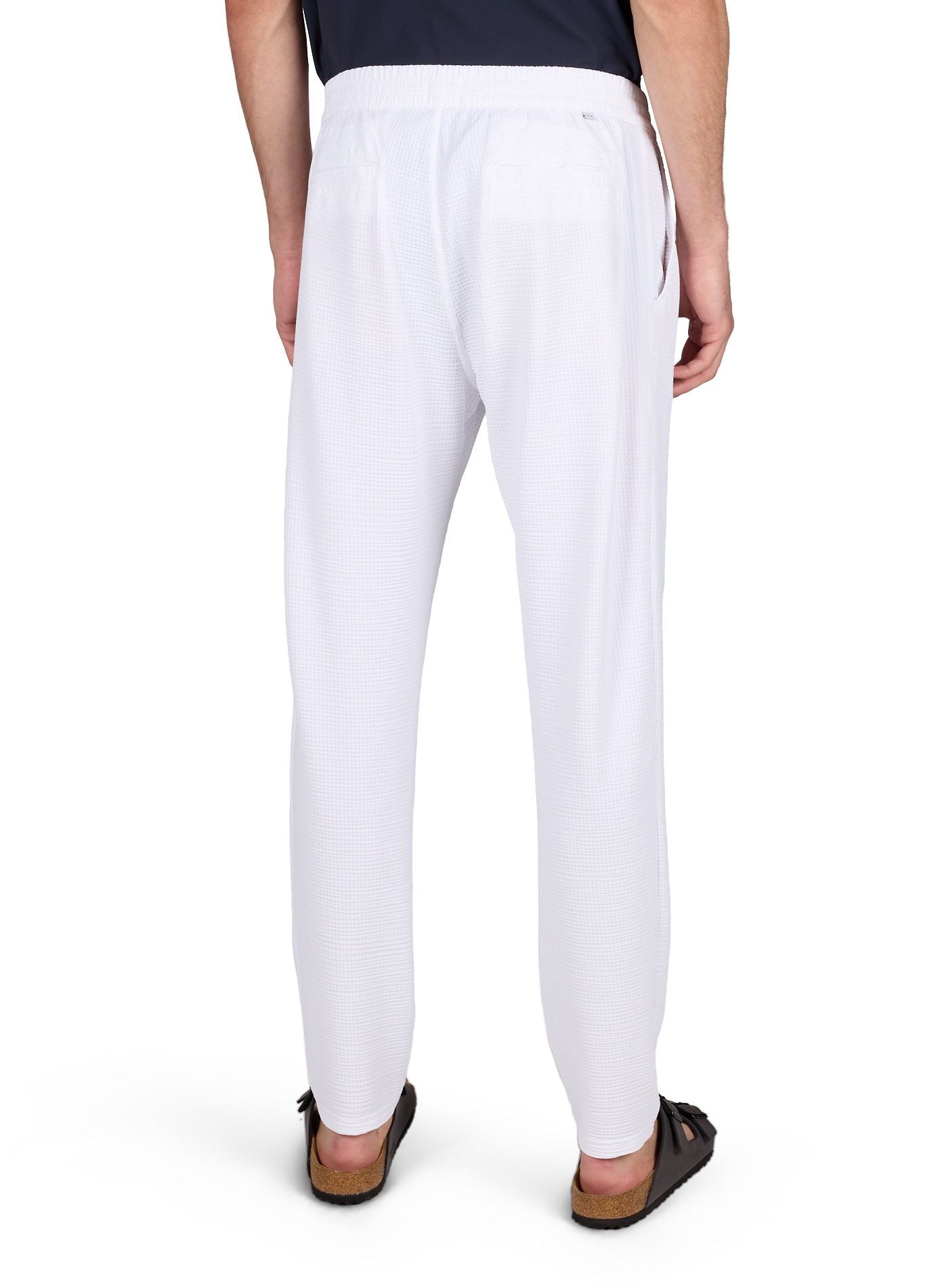 Embossed trousers Thomas Trieste 1789 CALA White