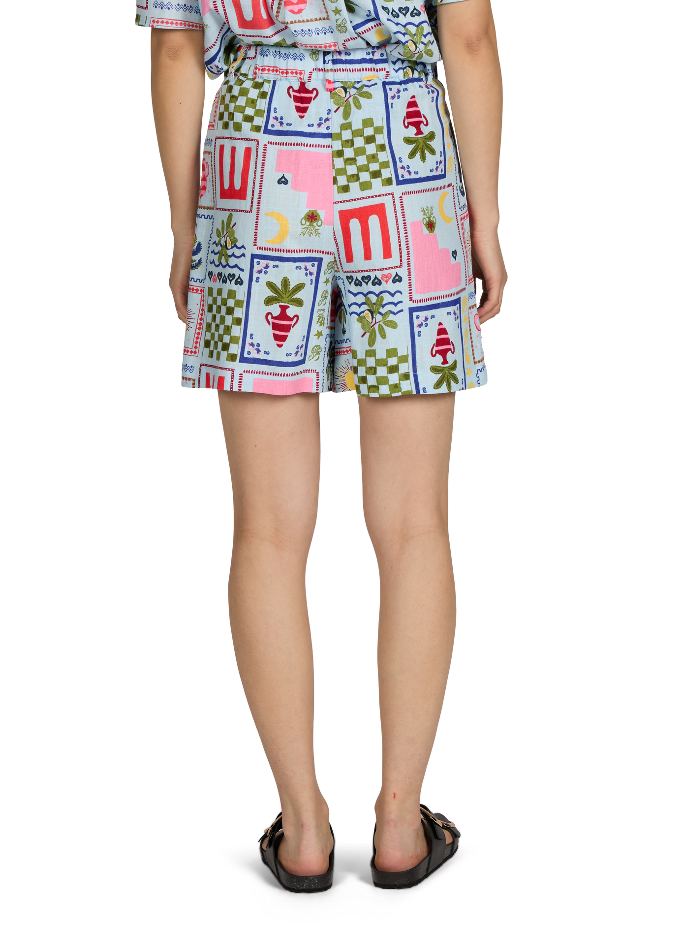 Short ample printed Edie OBJECT Blue