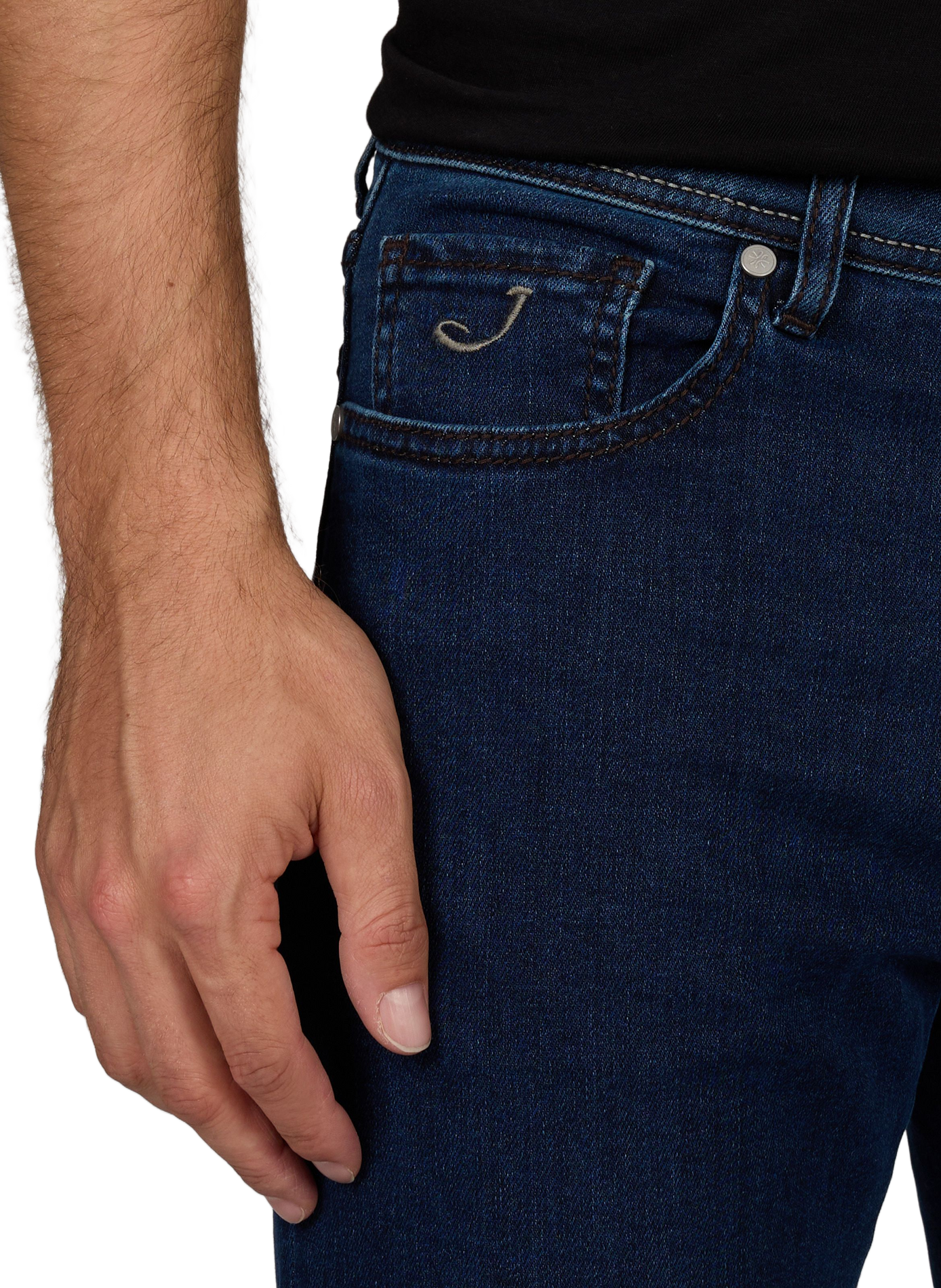 Slim-fit cotton jeans JACOB COHEN Blue