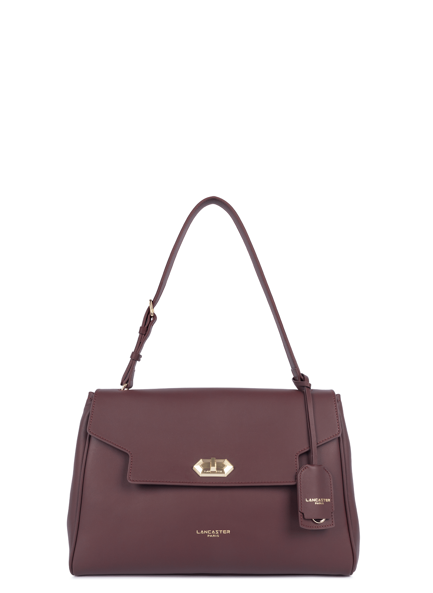Grand sac cabas épaule - donna grace  Bordeaux foncé