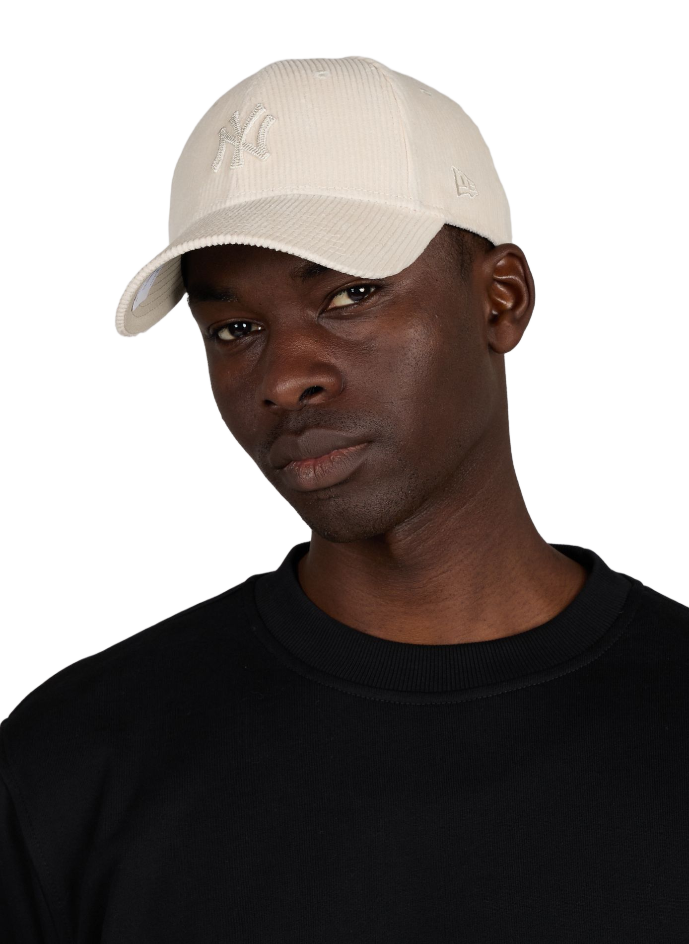 Ribbed cotton cap with embroidered logo NEW ERA Beige