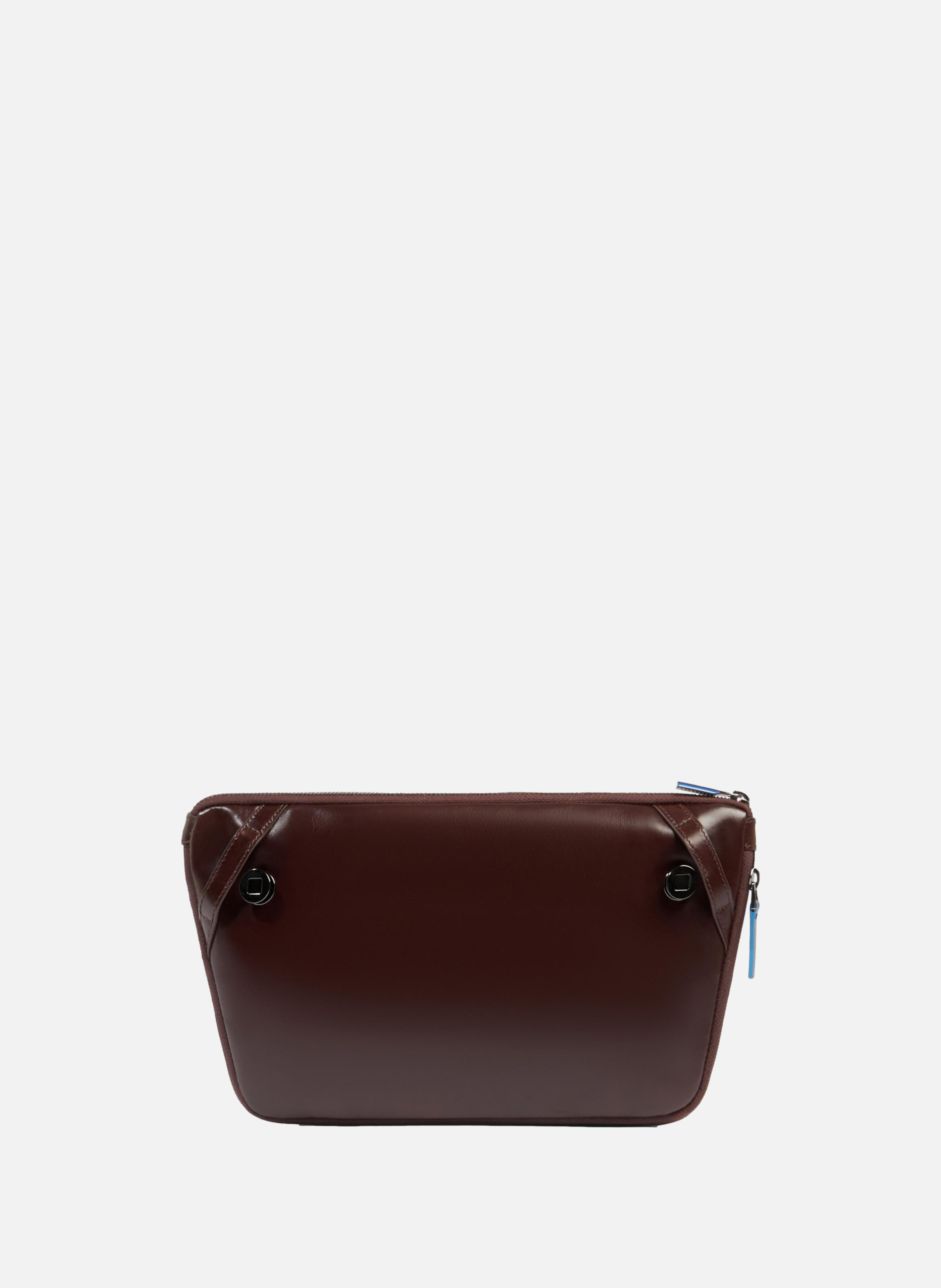 Erweiterbare flache gürteltasche PIQUADRO Braun