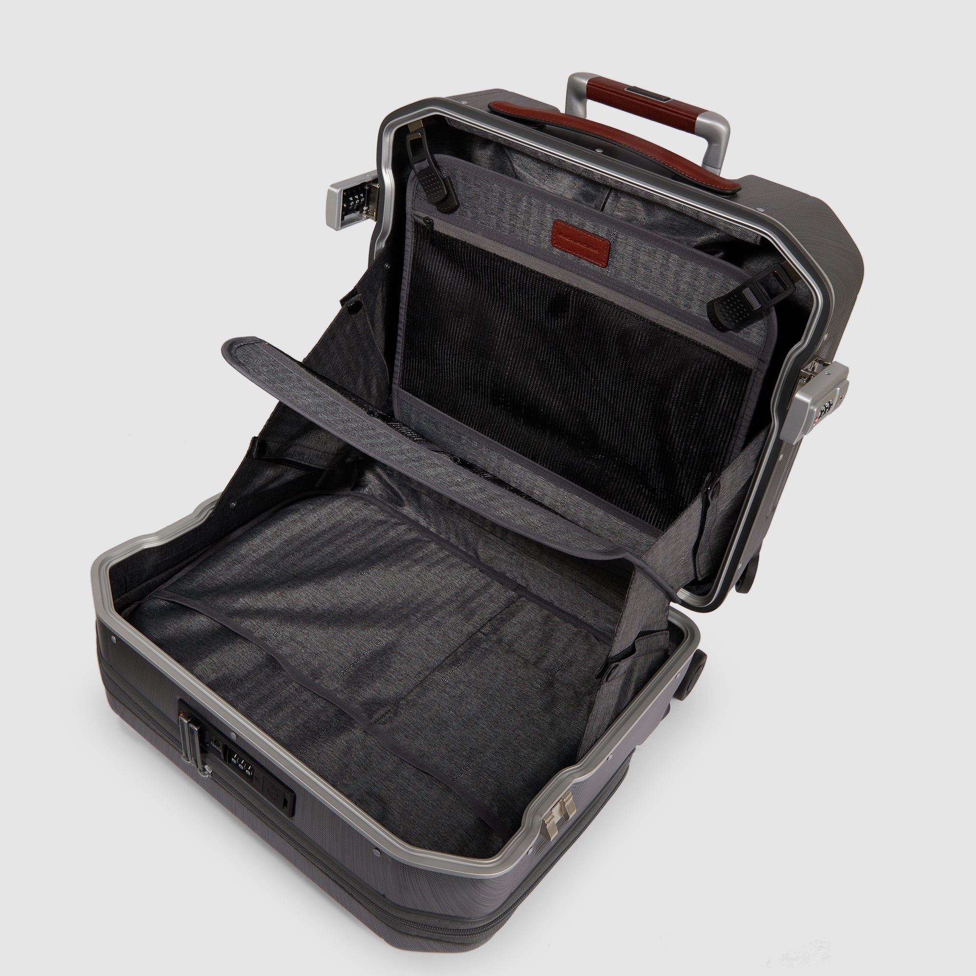 Trolley laptoptas 15,6" PIQUADRO Zwart