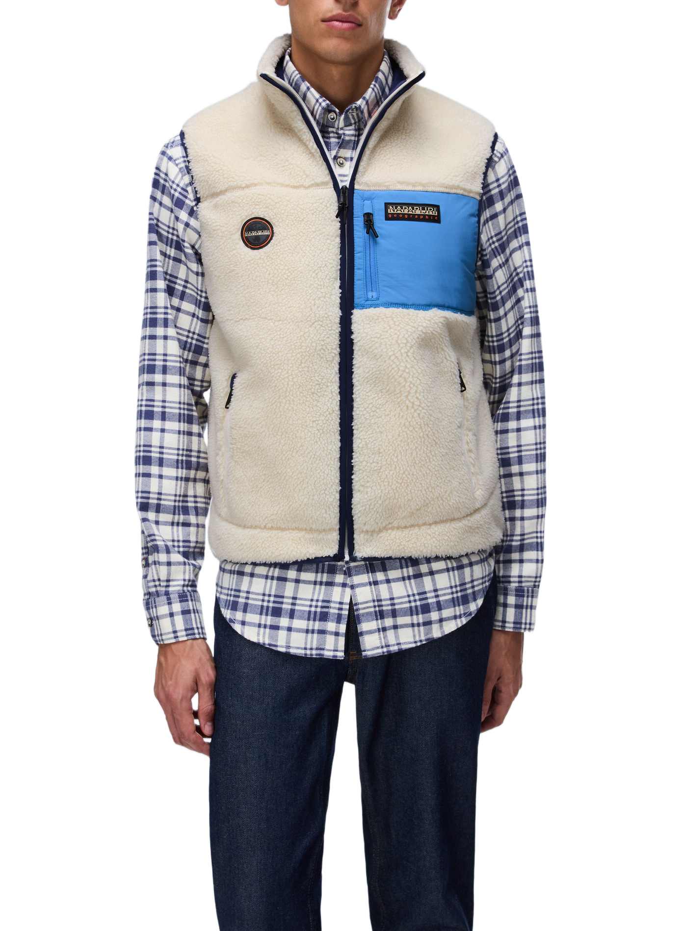 Zip-up sherpa vest NAPAPIJRI Multicolour