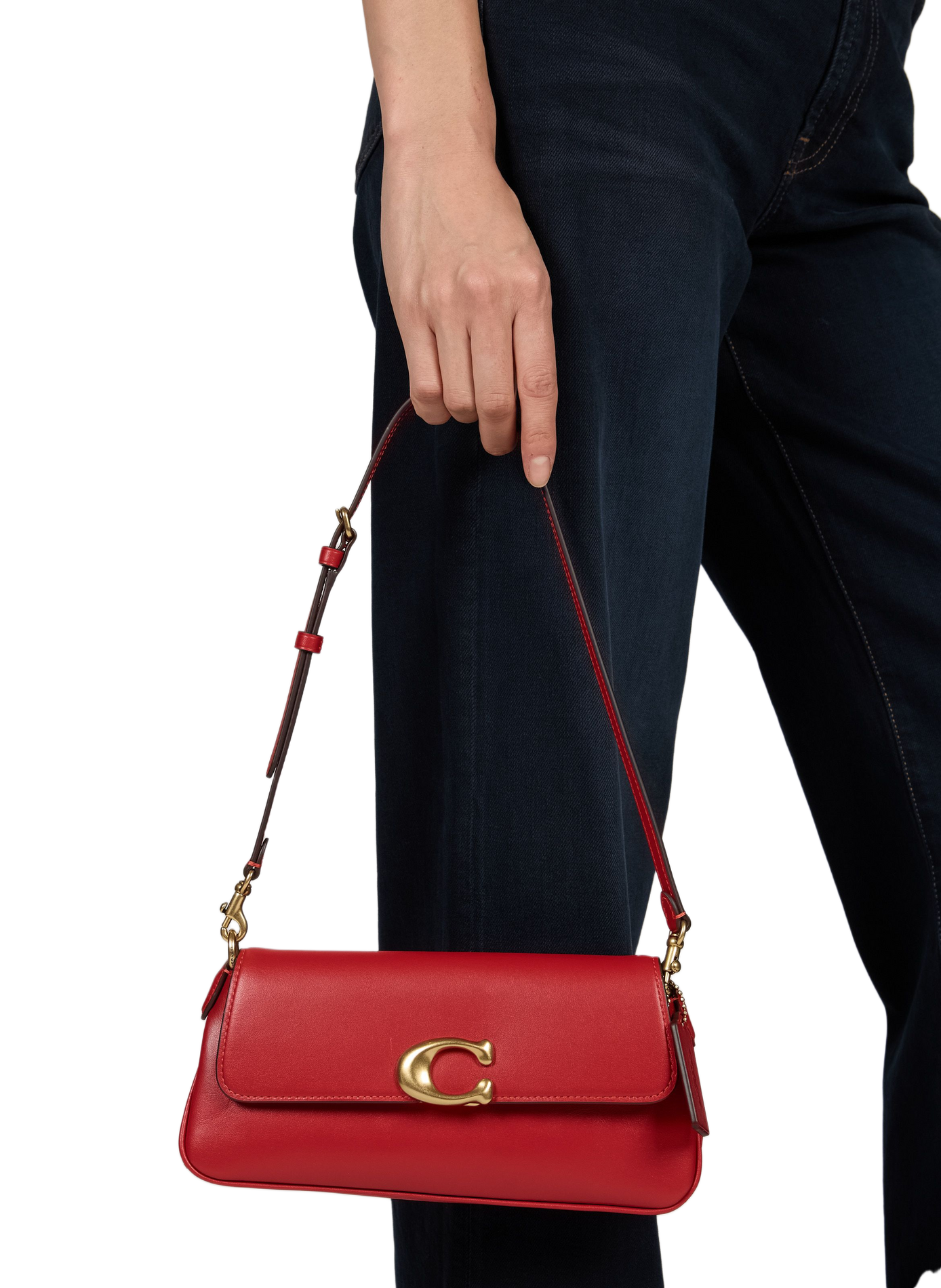 Jet Lederhandtasche COACH Rot