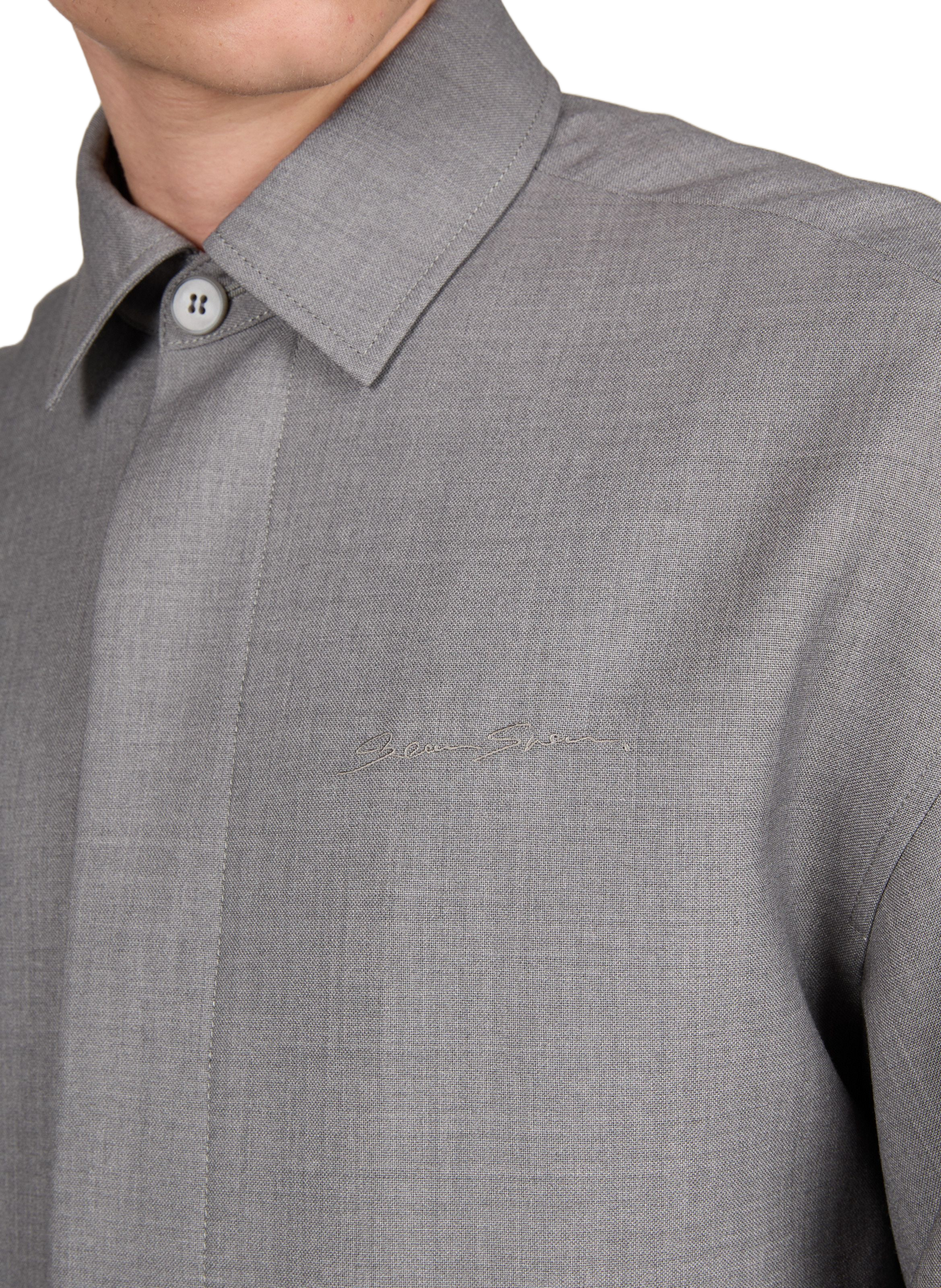 Plain Sean cropped jacket SEAN SUEN Grey