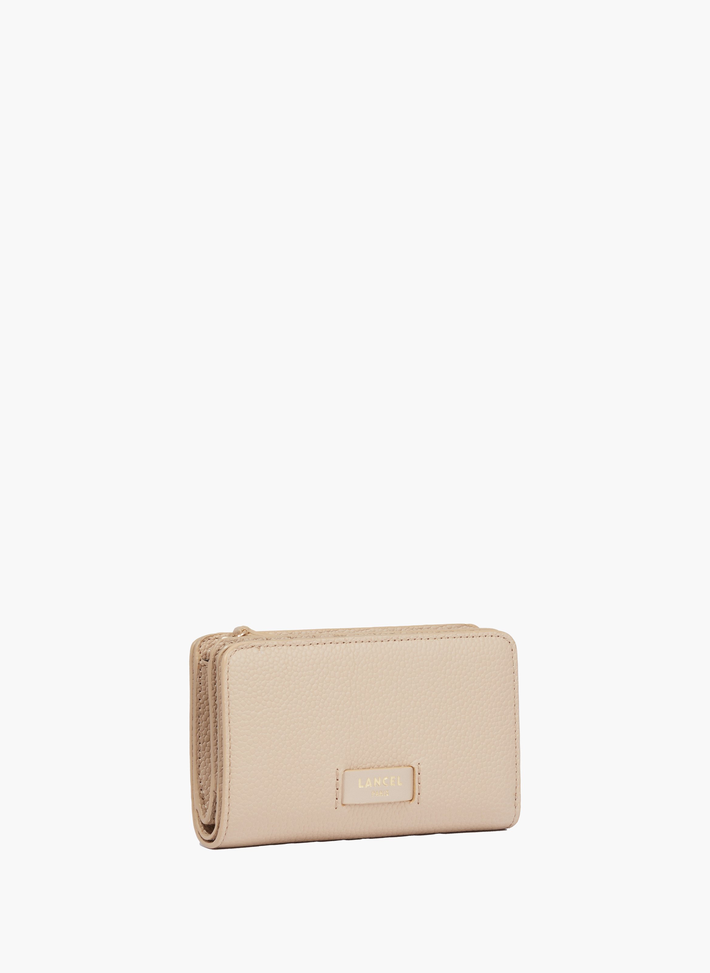 Portefeuille rectangulaire compact ninon de lancel en cuir LANCEL Beige