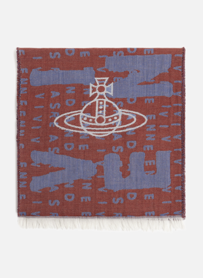 Wool and cotton logo scarf VIVIENNE WESTWOOD