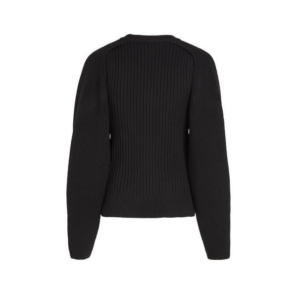 Pull Ajouré En Laine Côtelée