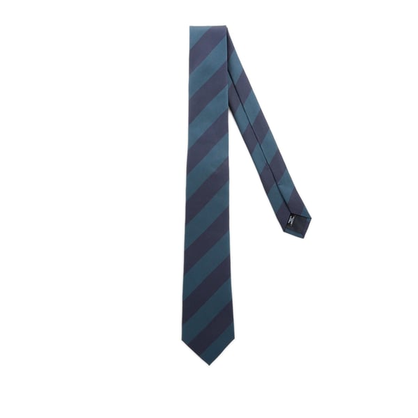 Cravate rayée en soie
