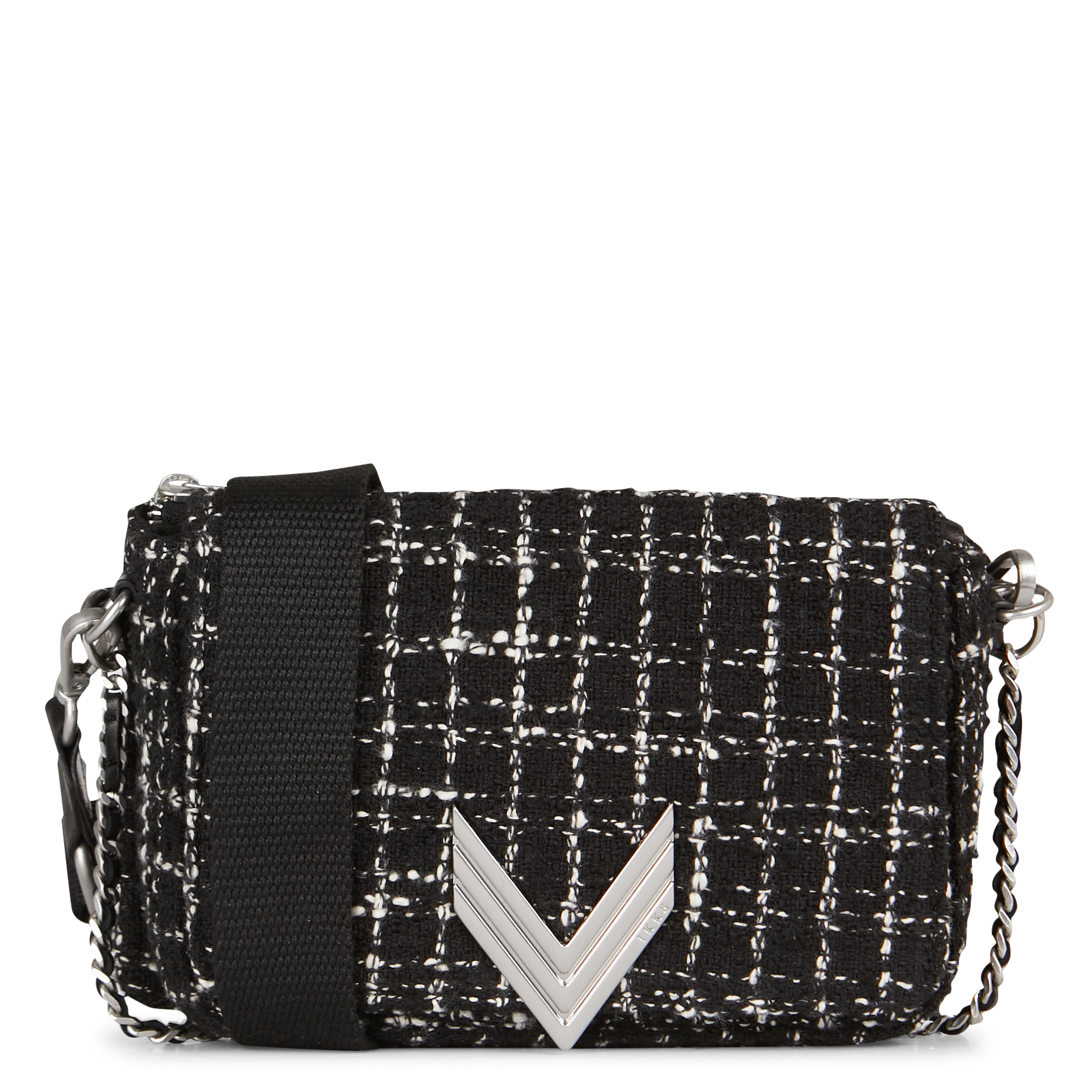 Sac bandoulière en tweed