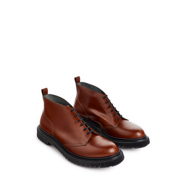 Adieu Leather Ankle Boots In Brown