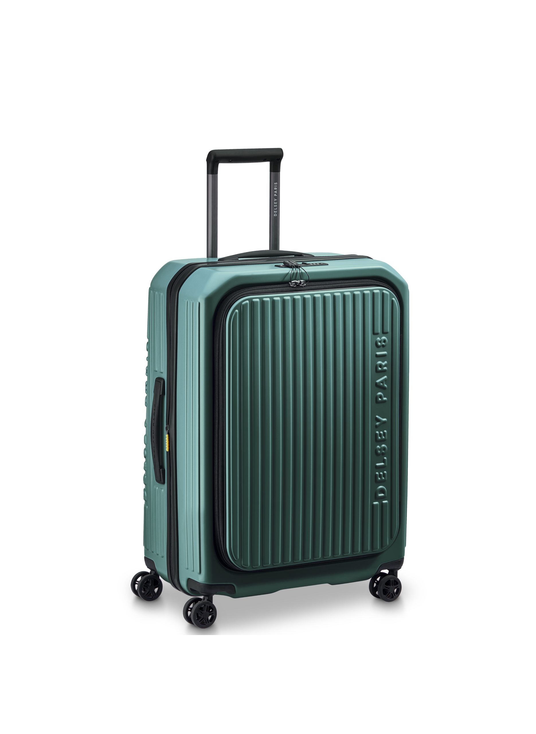 Valise soute rigide taille l - securitime zip DELSEY PARIS Vert