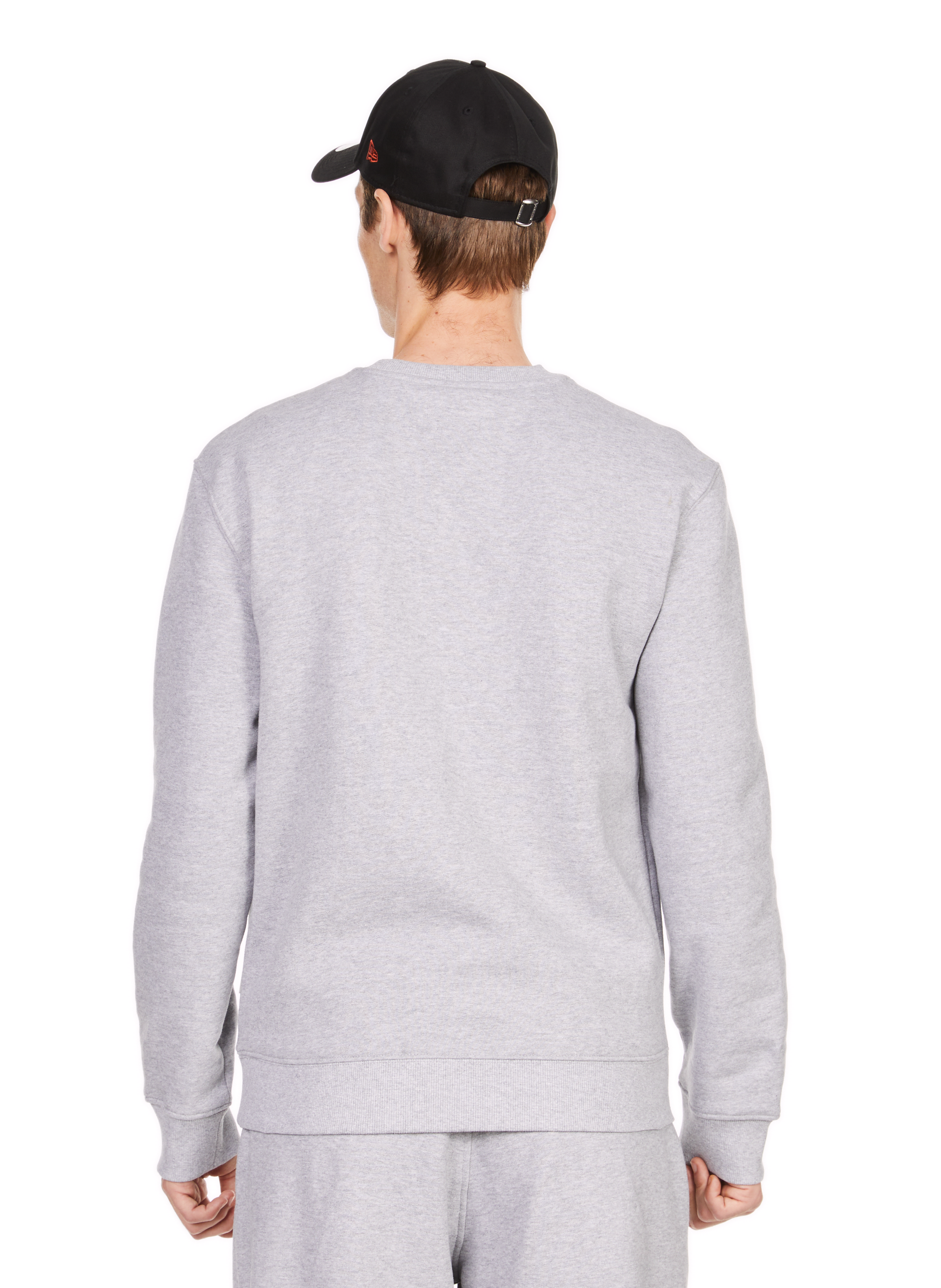 Sweatshirt col rond en coton mélangé GUESS Gris