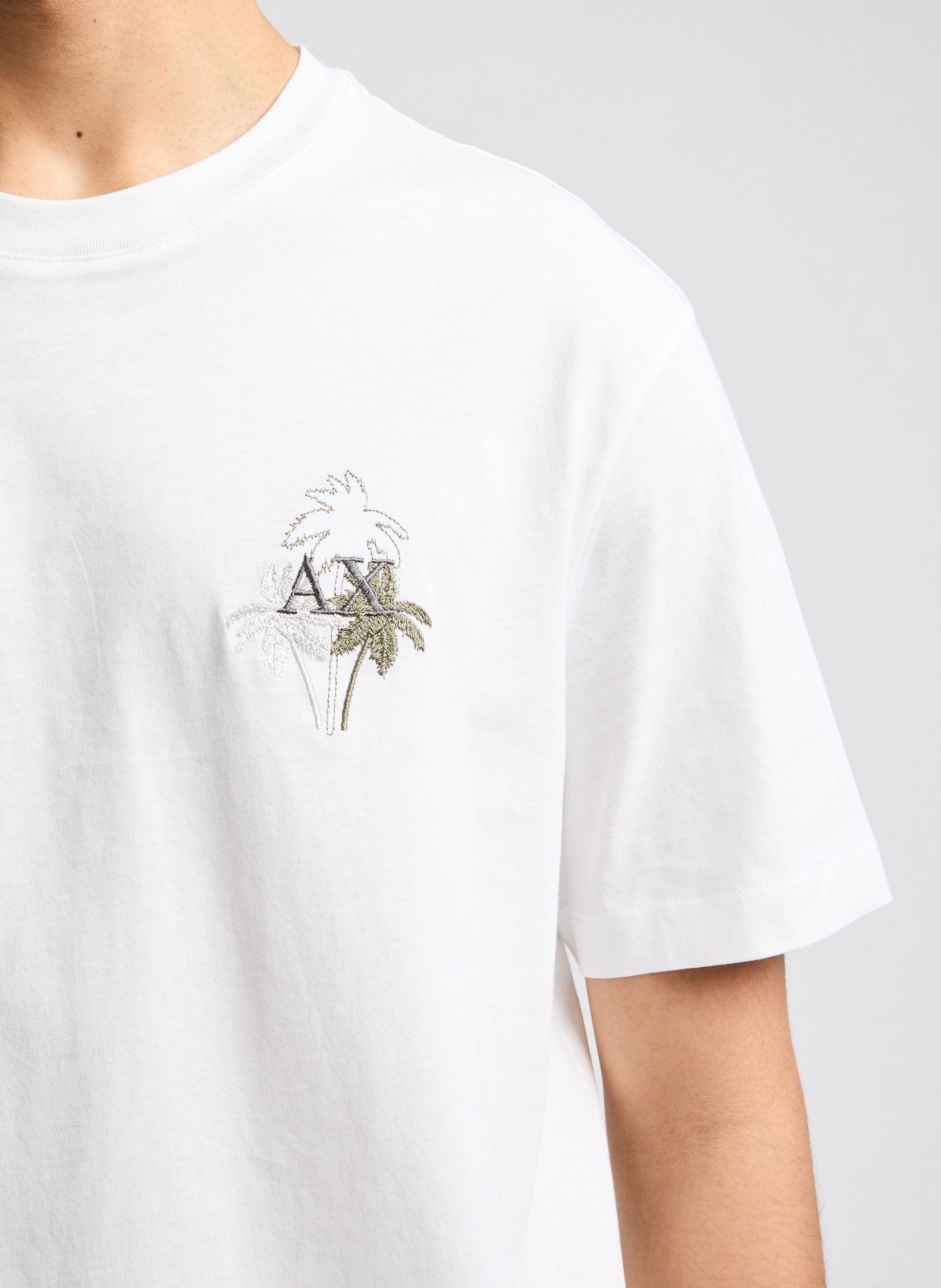 T-shirt en coton ARMANI EXCHANGE Blanc