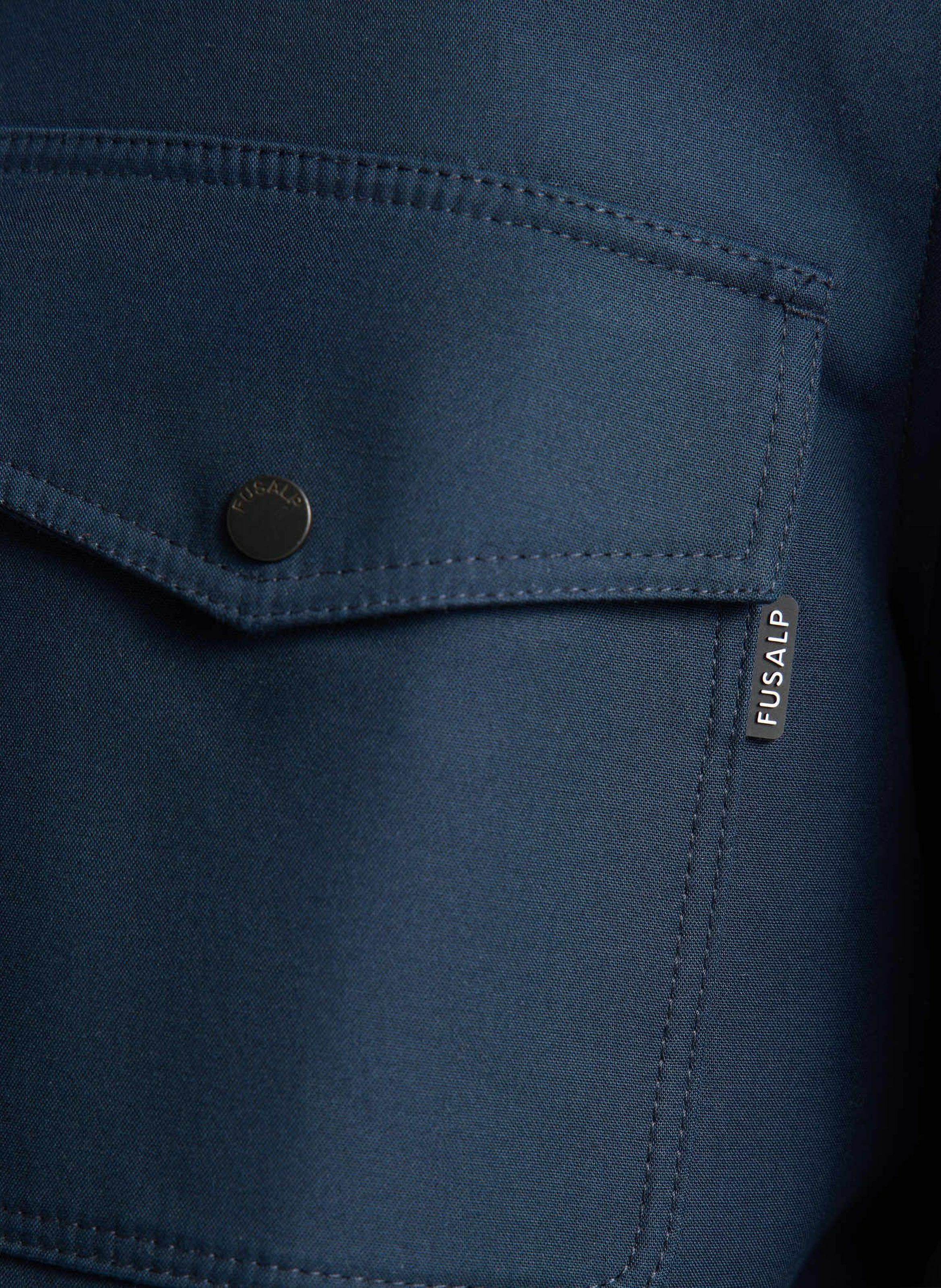 Surchemise jaymeo coton col tailleur coupe regular FUSALP Bleu