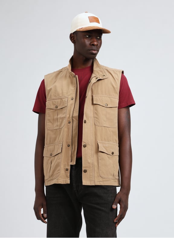 Veste sans manches en coton Beige by BARBOUR BARBOUR Veste sans manches en coton Beige