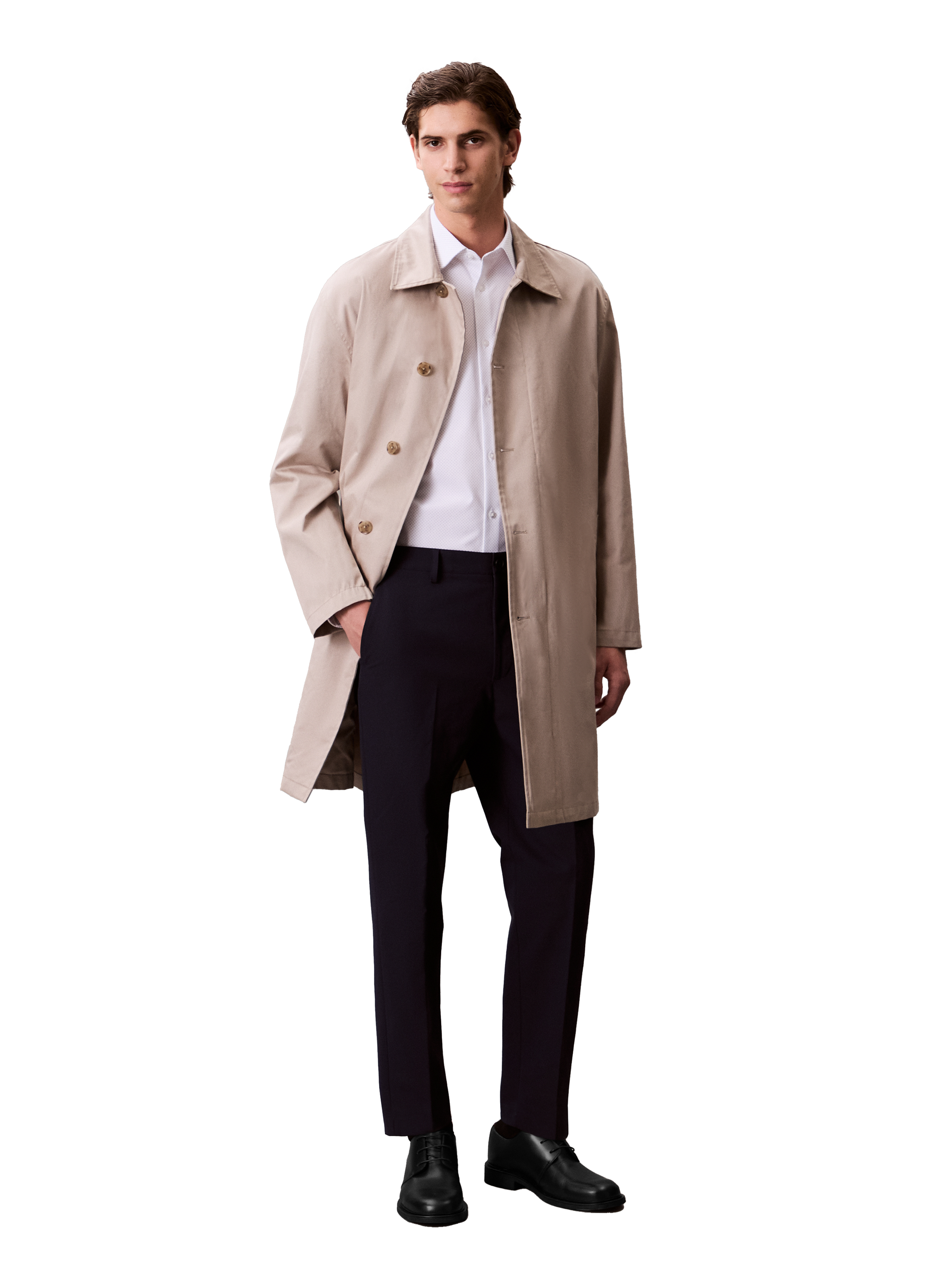 Chemise en pinpoint CALVIN KLEIN Blanc