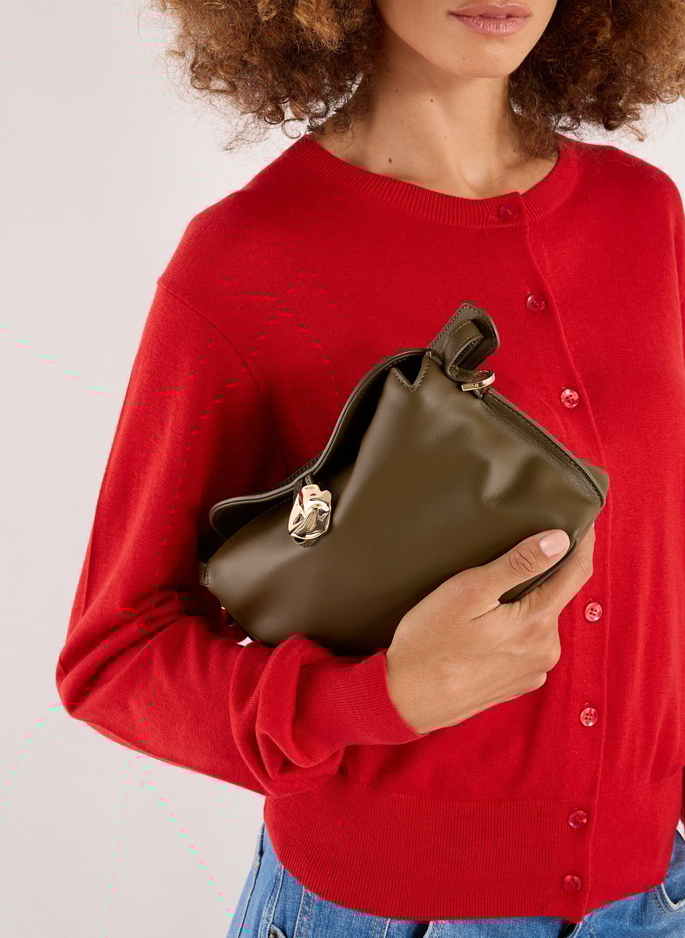 Sac à main Hanna Mini en cuir FLATTERED Vert