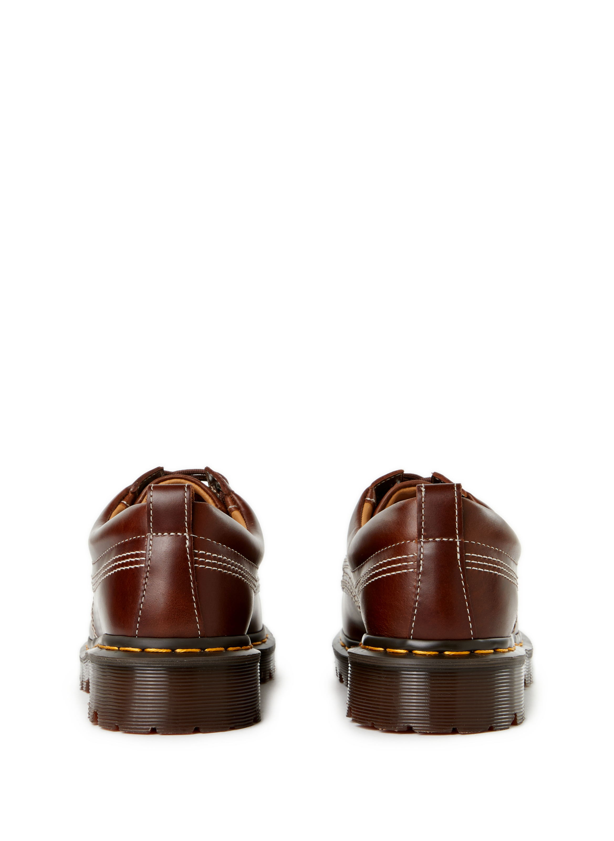Derbies crantées en cuir  DR. MARTENS Marron