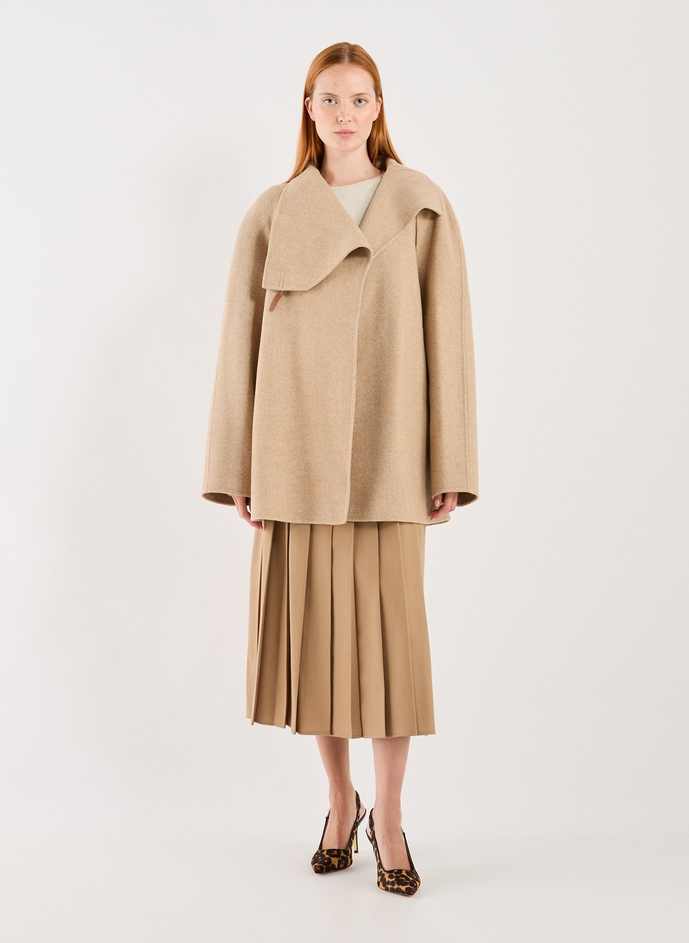 Oversized wool coat LE 17 SEPTEMBRE Beige