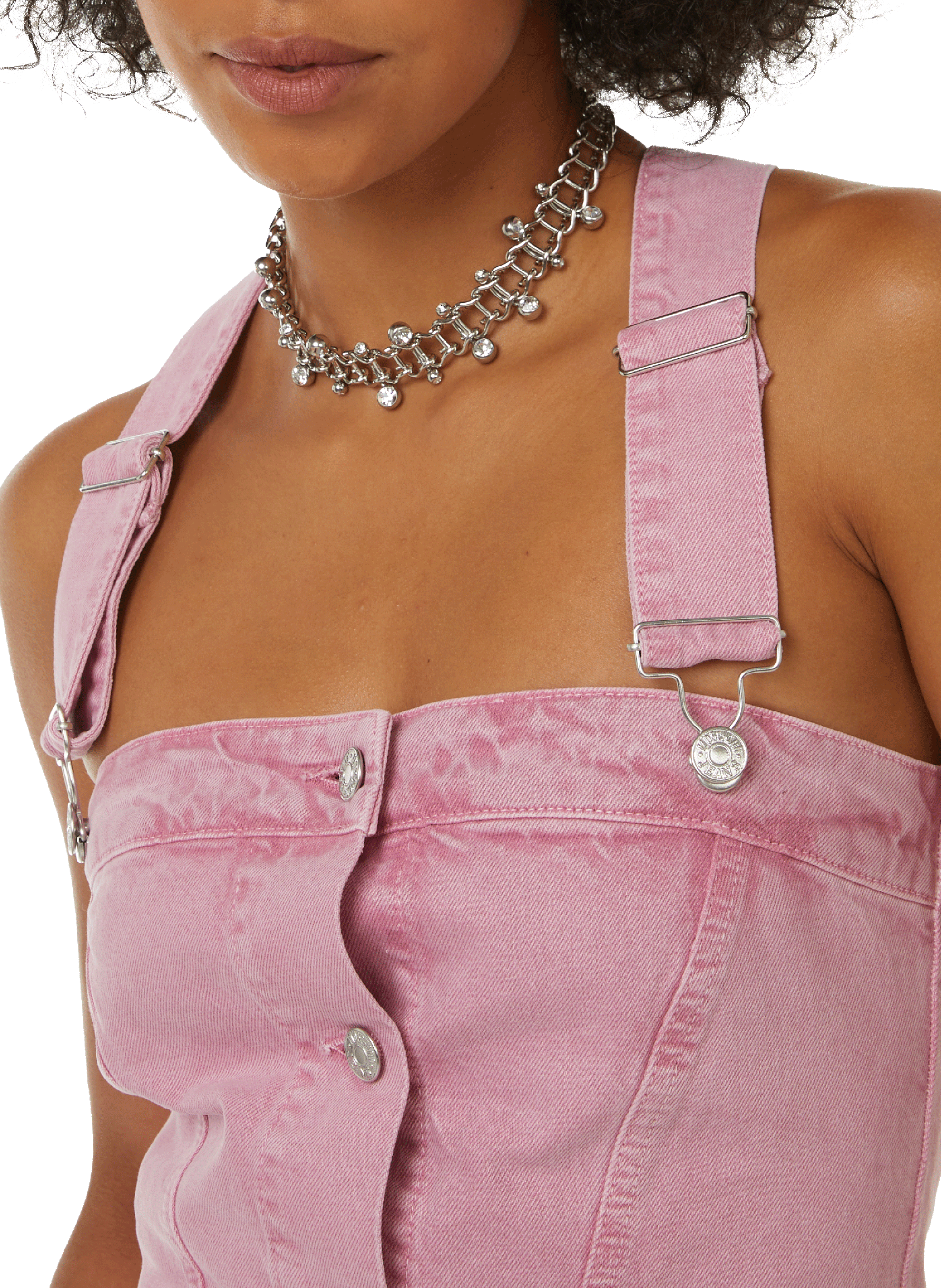 Mindy brass choker  JUSTINE CLENQUET Silver