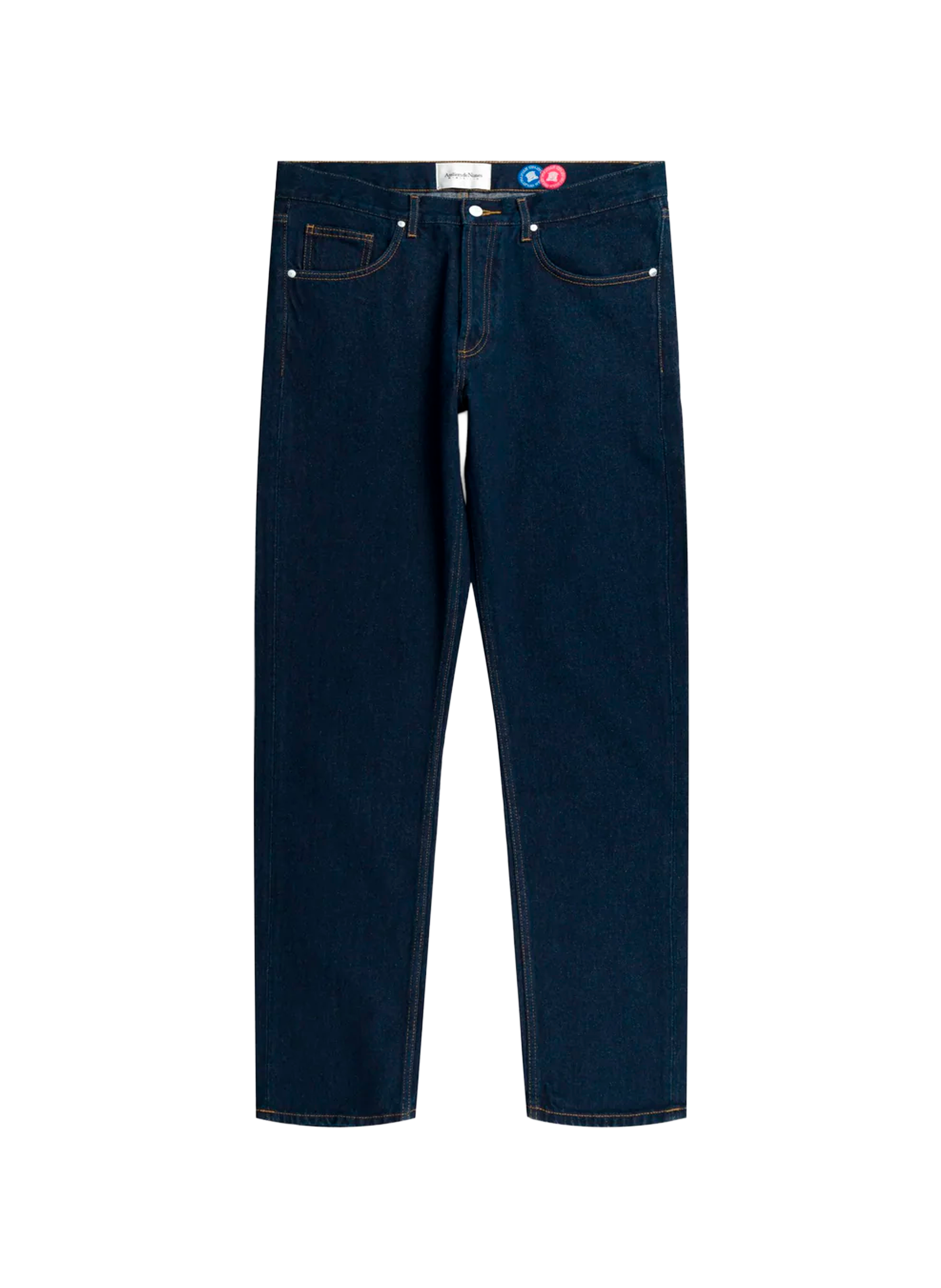 Jean droit en coton ATELIERS DE NIMES Bleu