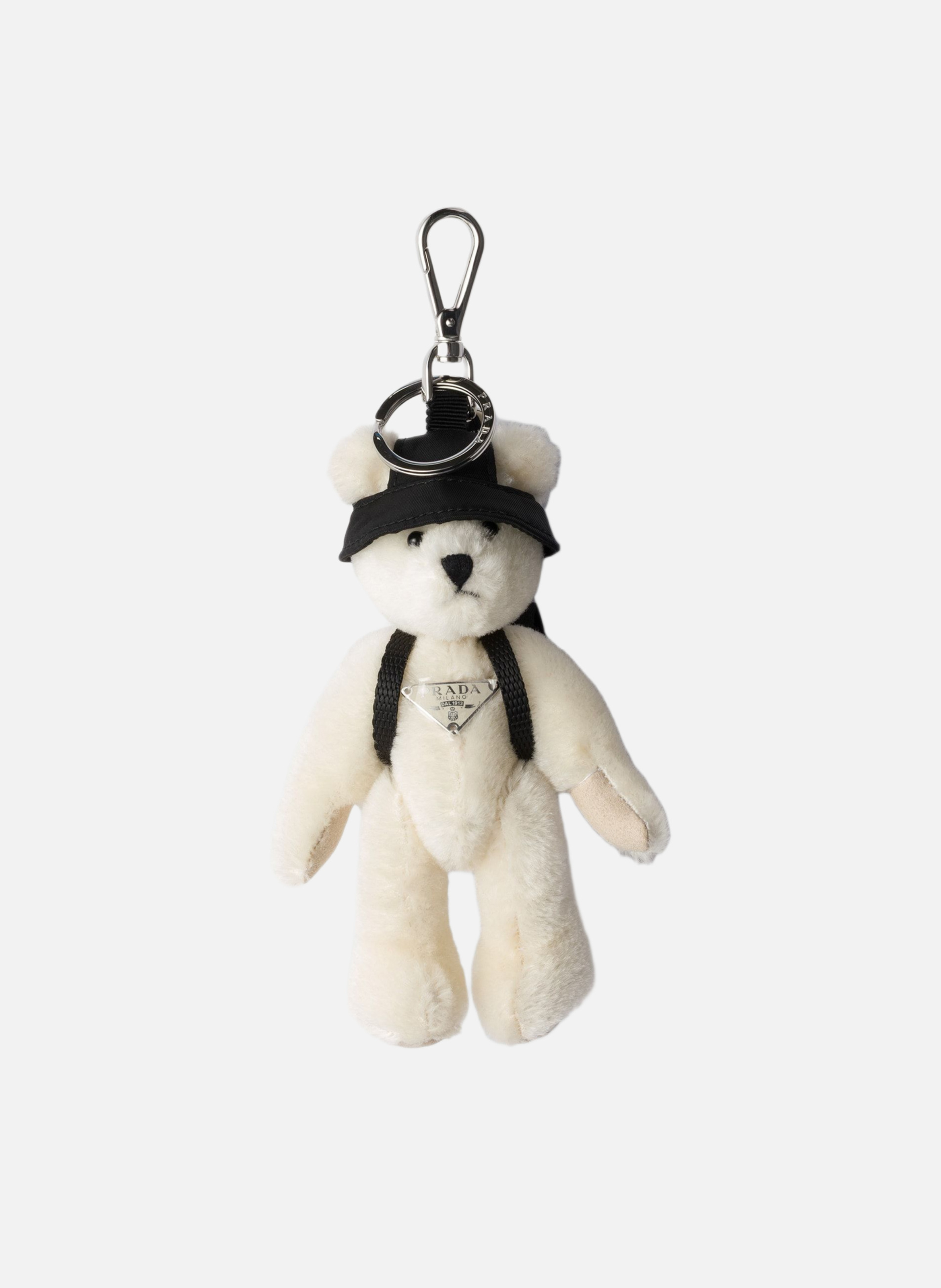 Charm de porte-clés teddy PRADA Blanc