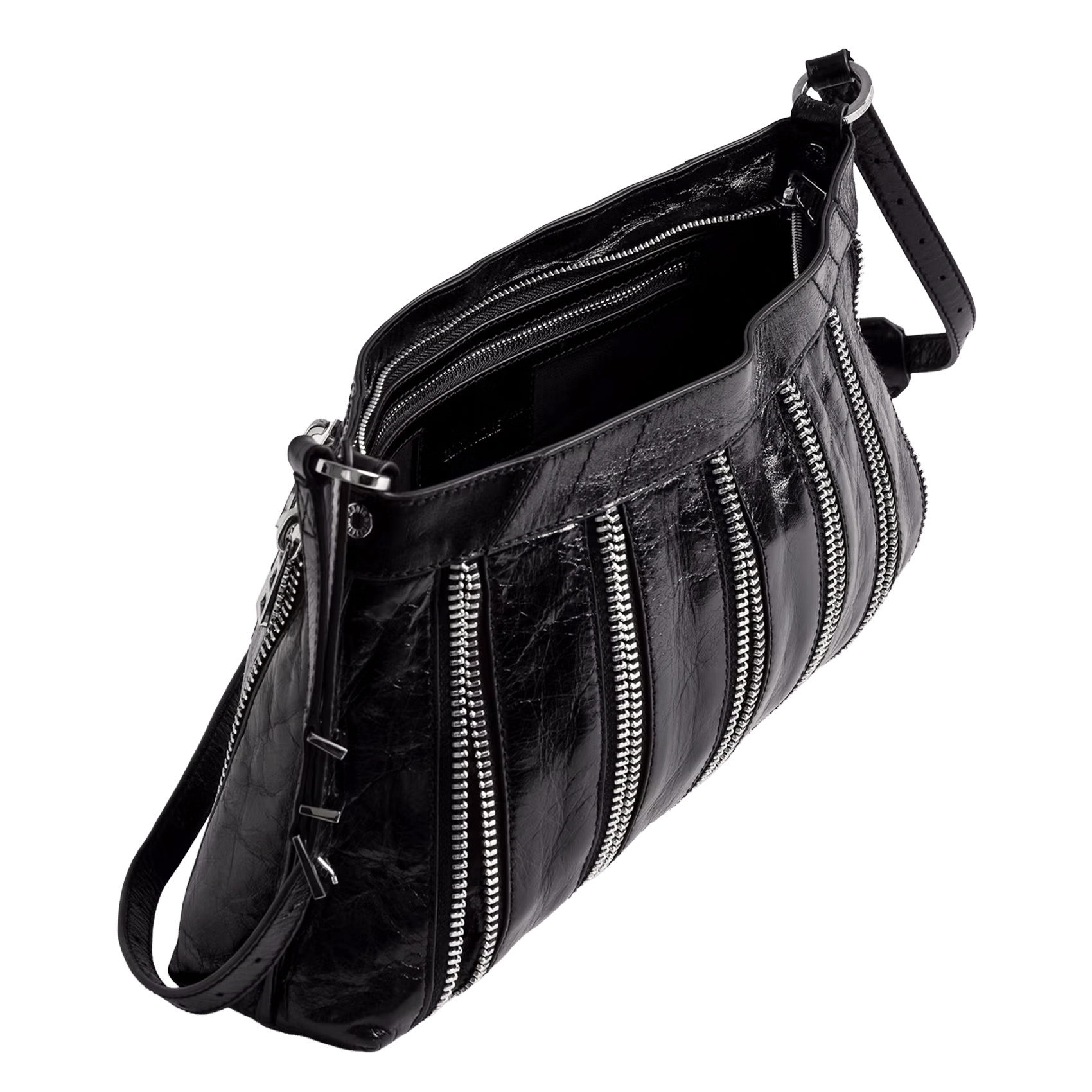 Sac bandoulière en cuir sunny moody ZADIG&VOLTAIRE Noir