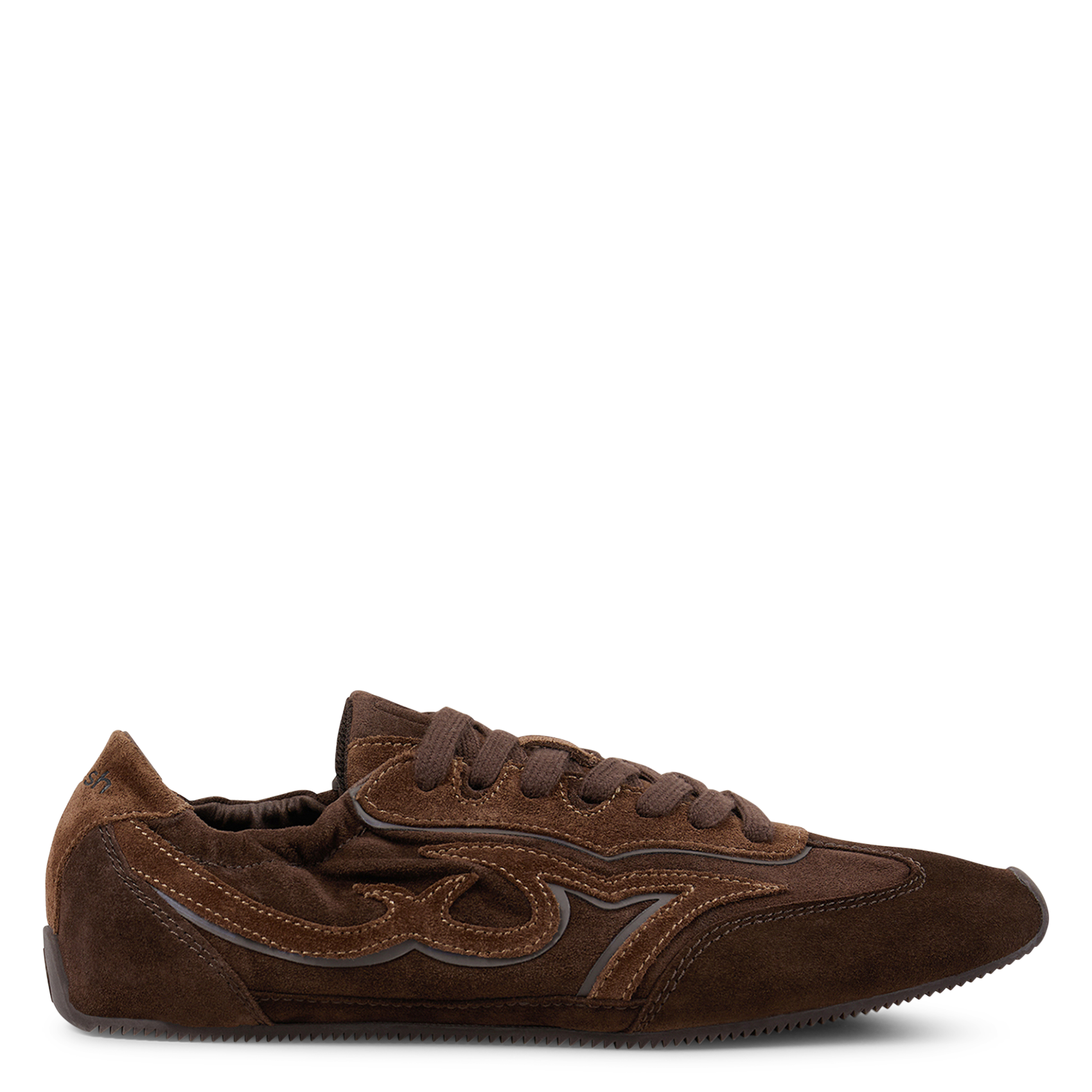 Baskets basses à lacets celleste BA&SH Marron