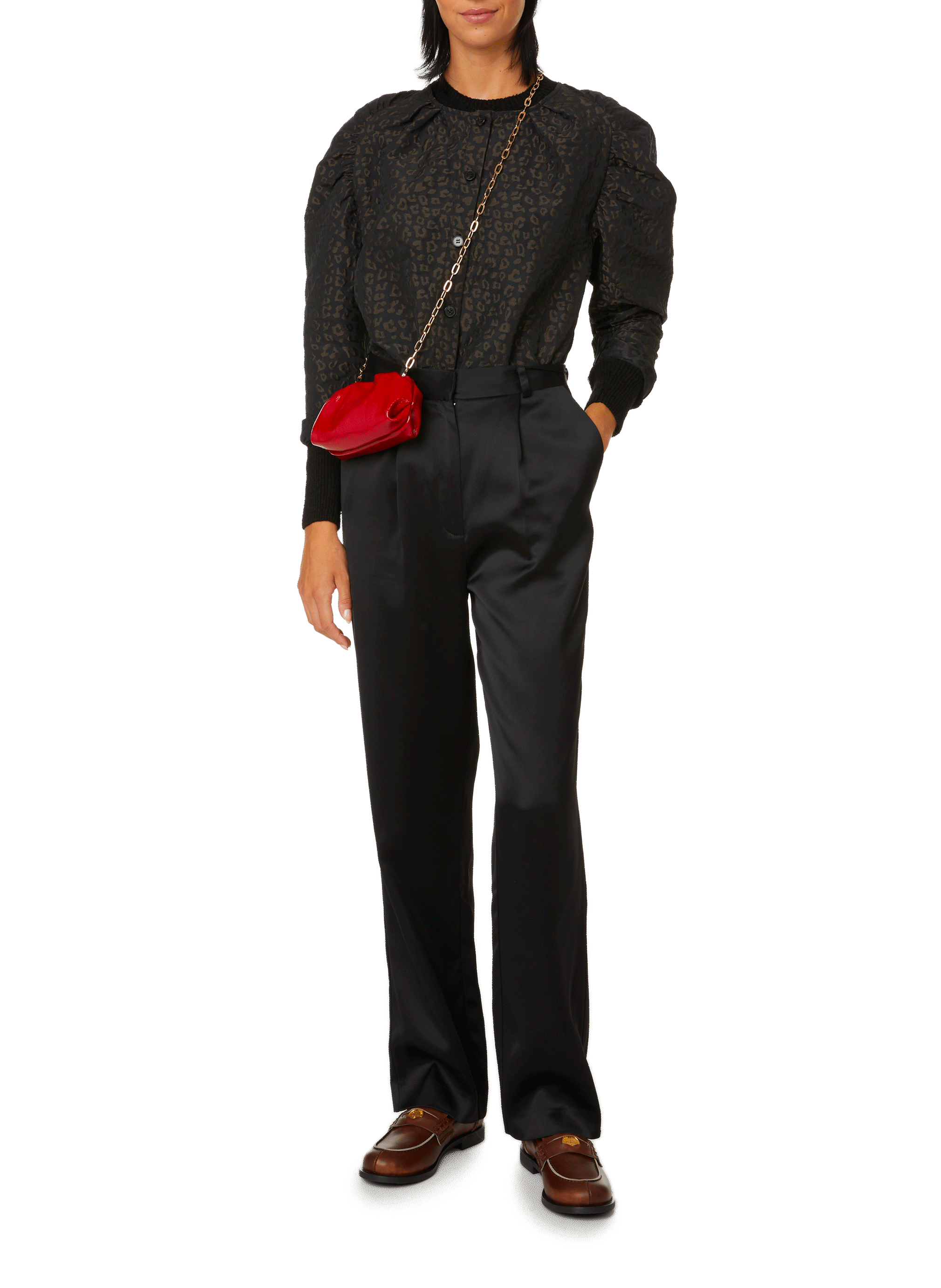 Veste imprimé léopard SAISON 1865 Vert