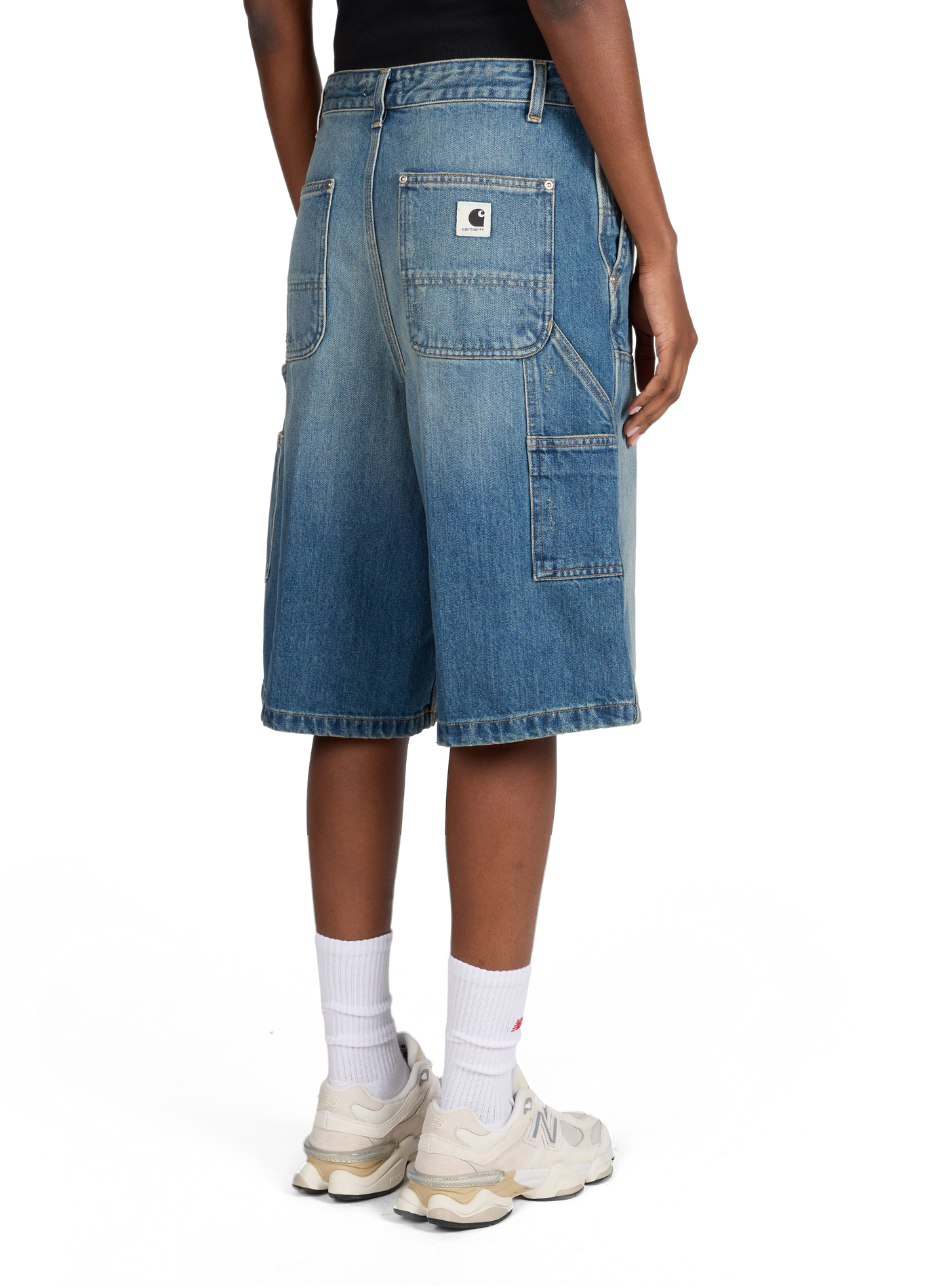 Short straight denim in cotton CARHARTT WIP Blue