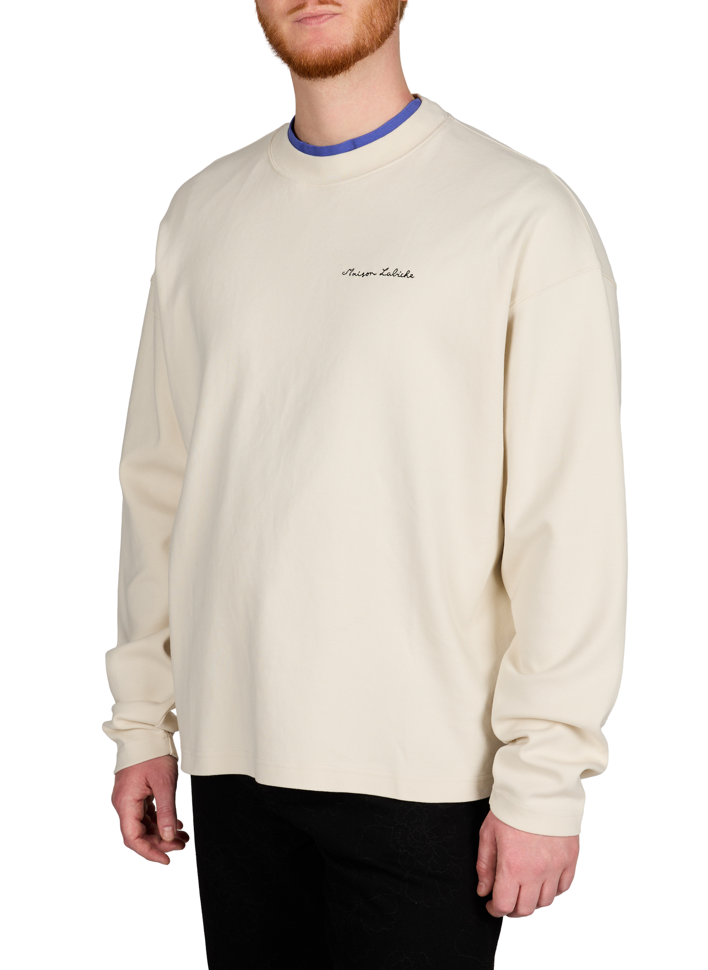 Embroidered organic cotton sweatshirt MAISON LABICHE Beige