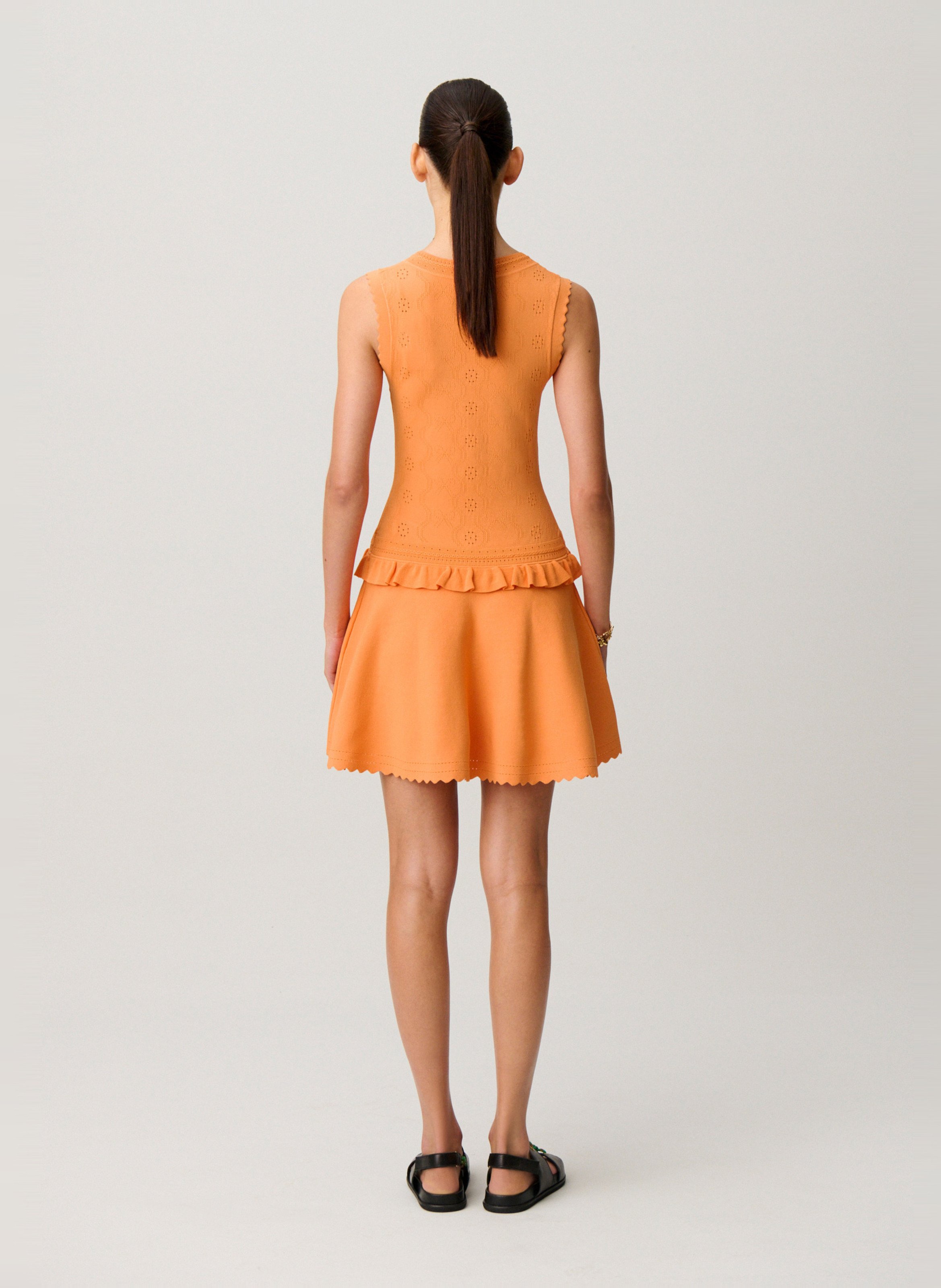 Robe courte col rond CLAUDIE PIERLOT Orange