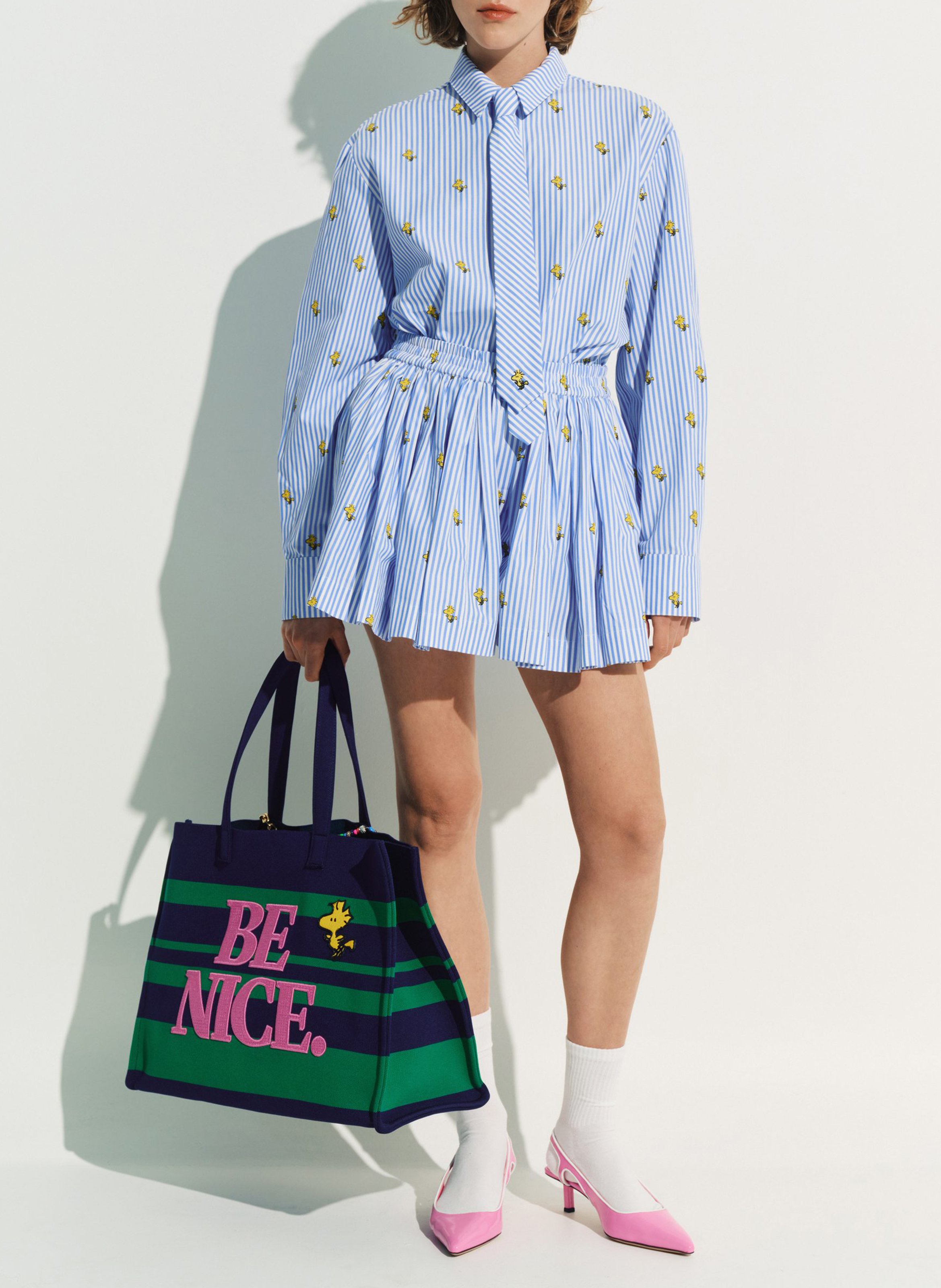 Chemise imprimée en coton jeppermint ESSENTIEL ANTWERP Bleu