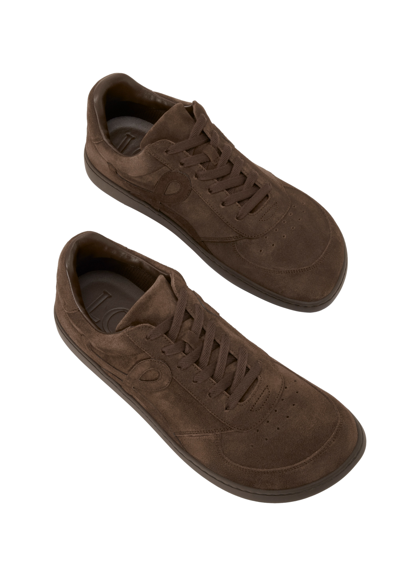 Niedrige Sneakers aus Veloursleder-Kalbssamt LOEWE Braun