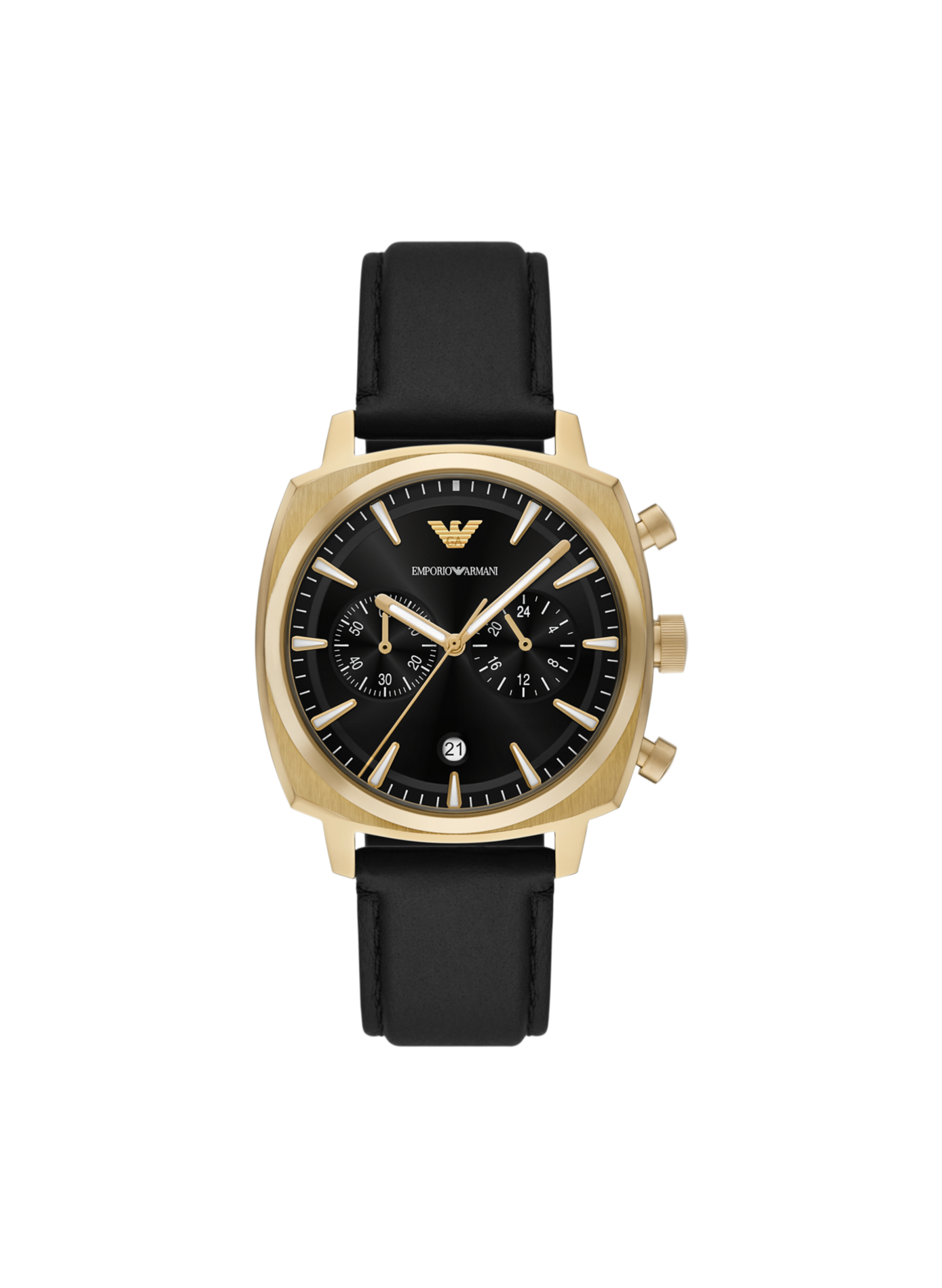 Montre quartz en cuir ARMANI MONTRES Noir