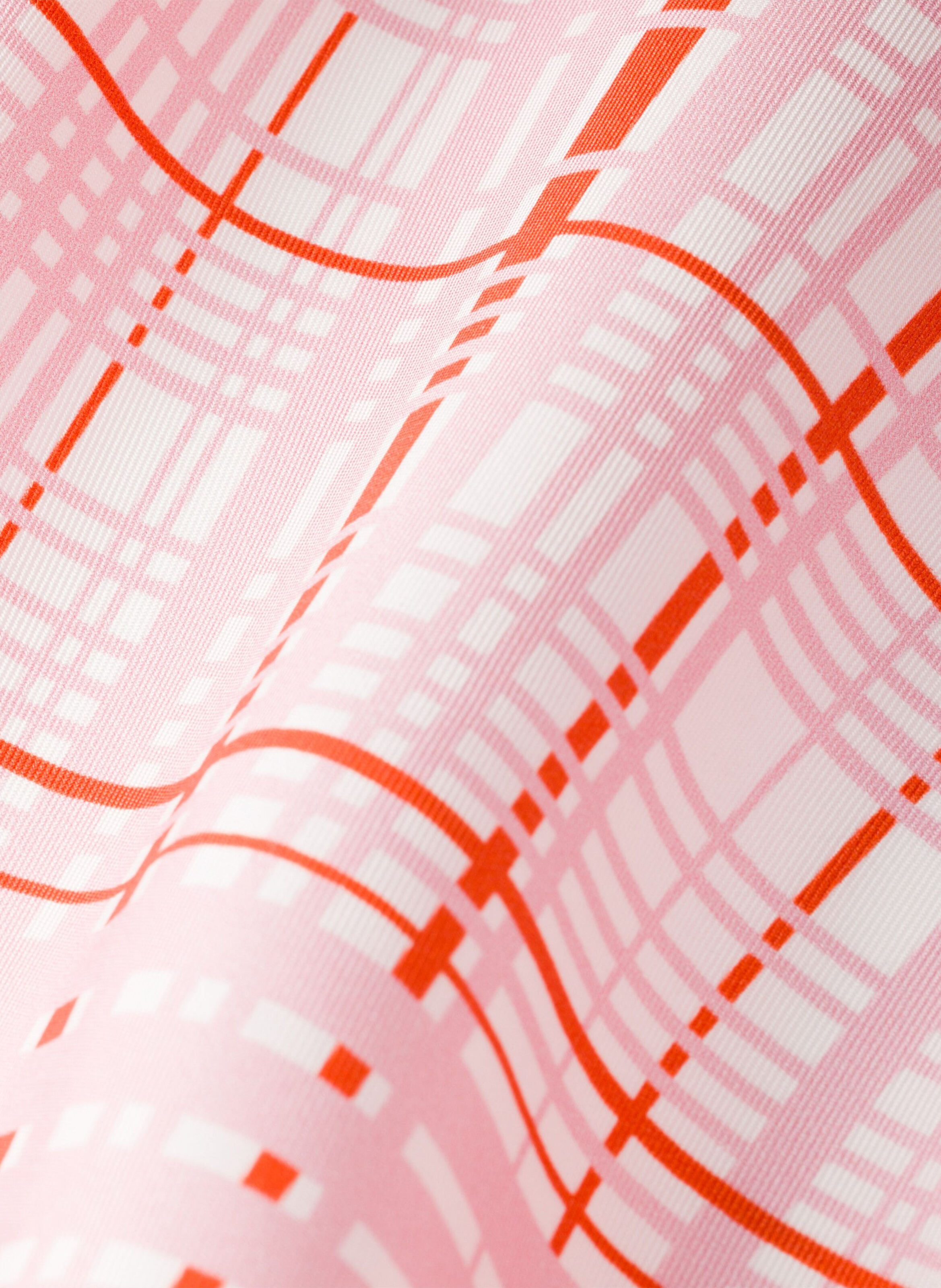 Écharpe en sergé de soie imprimée 65 PRADA Rose