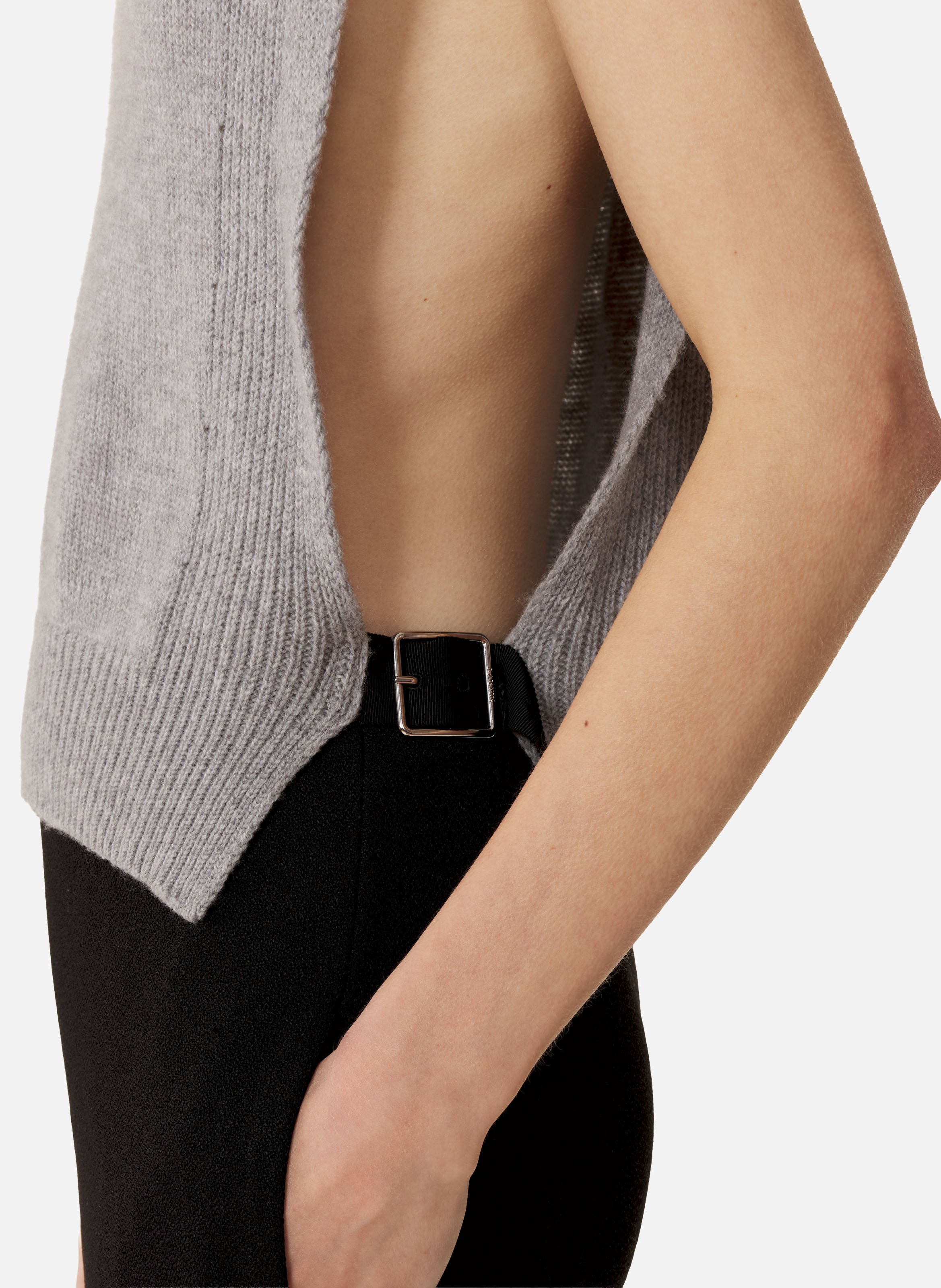 Pull sans manches en cachemire LANVIN Noir