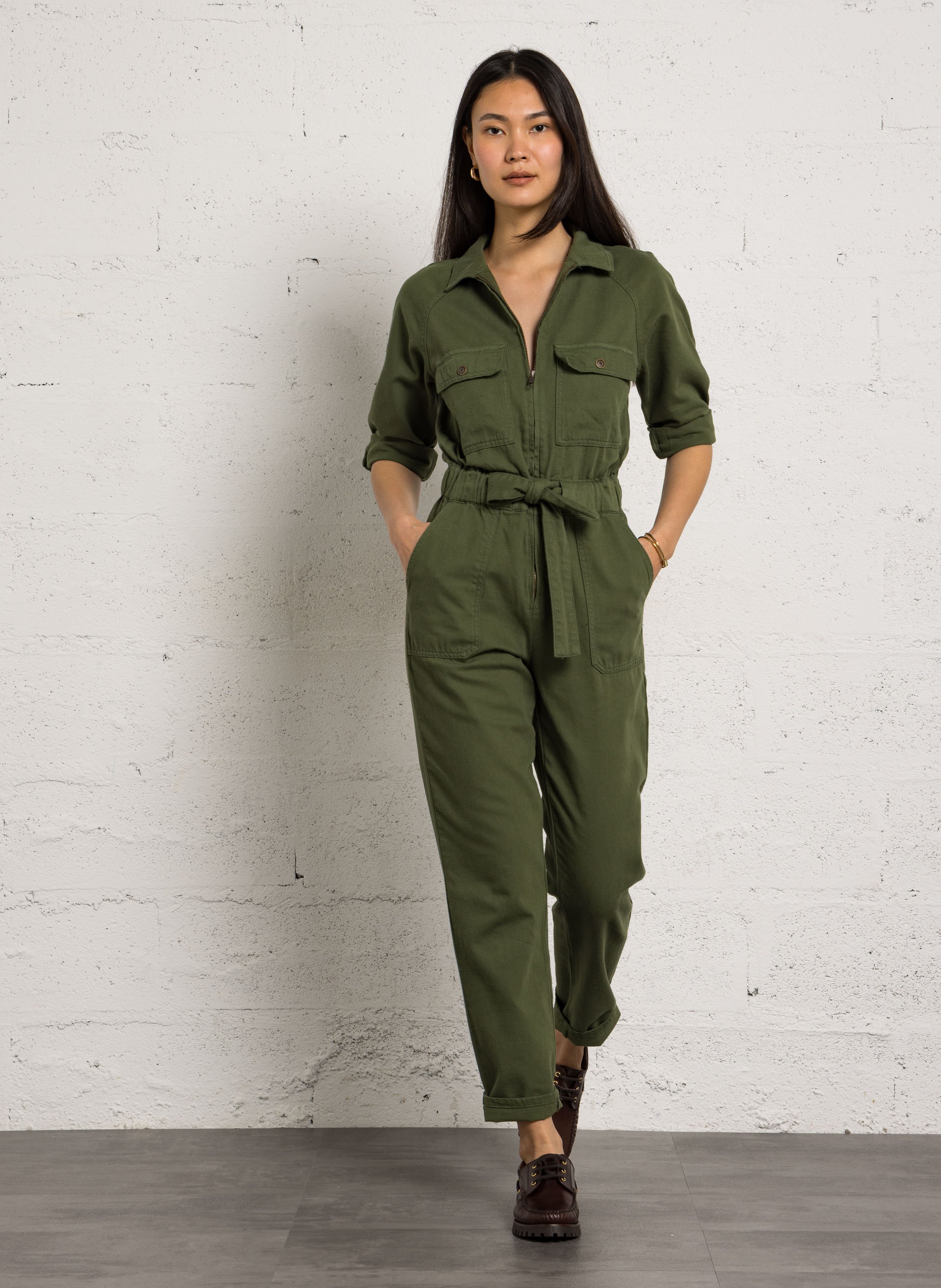 Combinaison en coton tracy MAISON 123 Vert