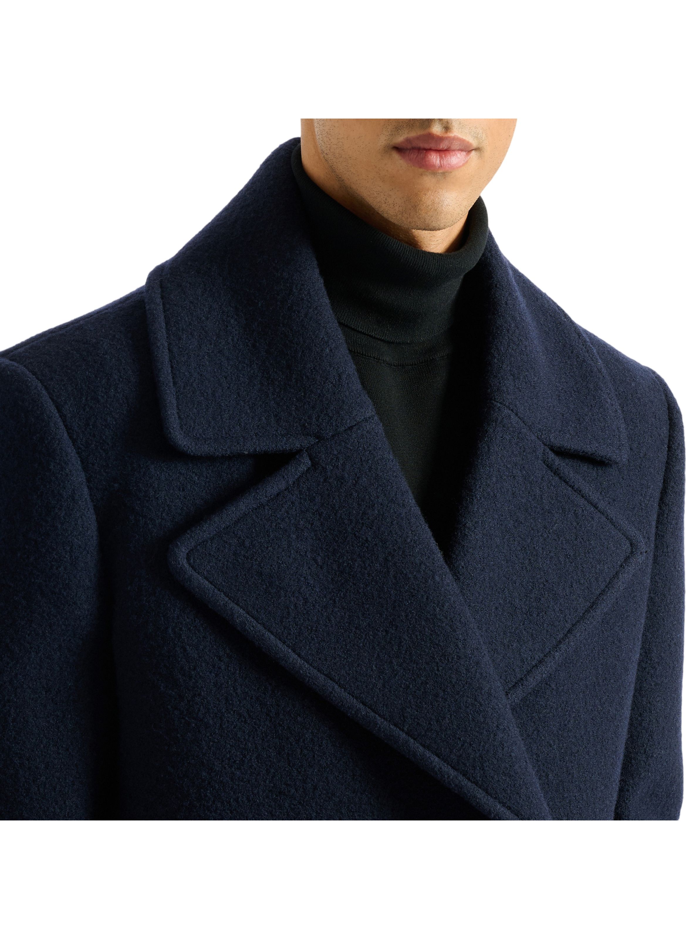 Caban en laine BALMAIN Bleu