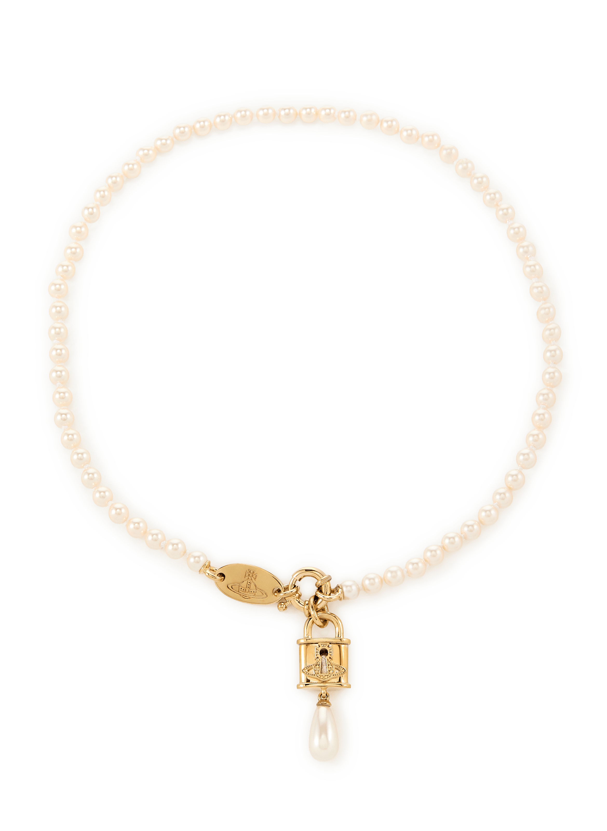 Collier pendentif Celestia en laiton VIVIENNE WESTWOOD Doré