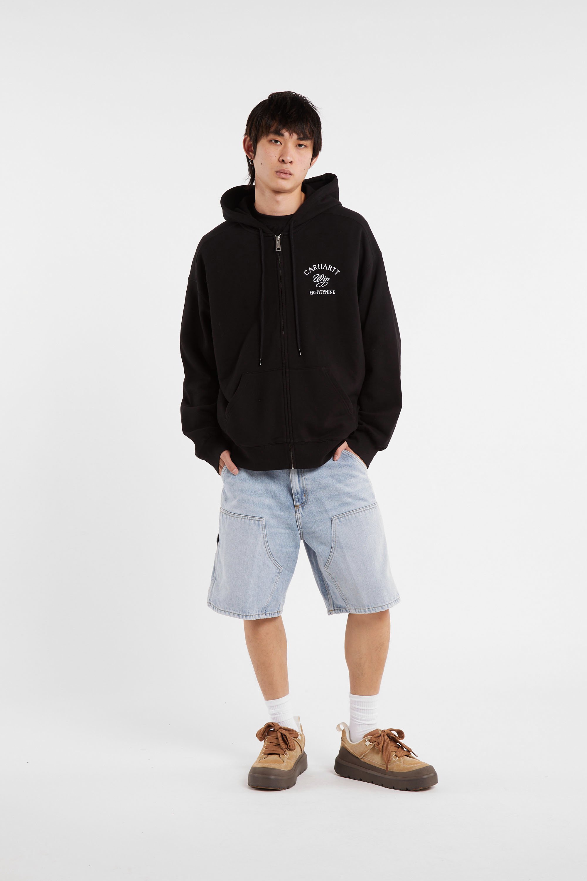 Hoodie zippé hooded eightynine sweat jacket CARHARTT WIP Noir