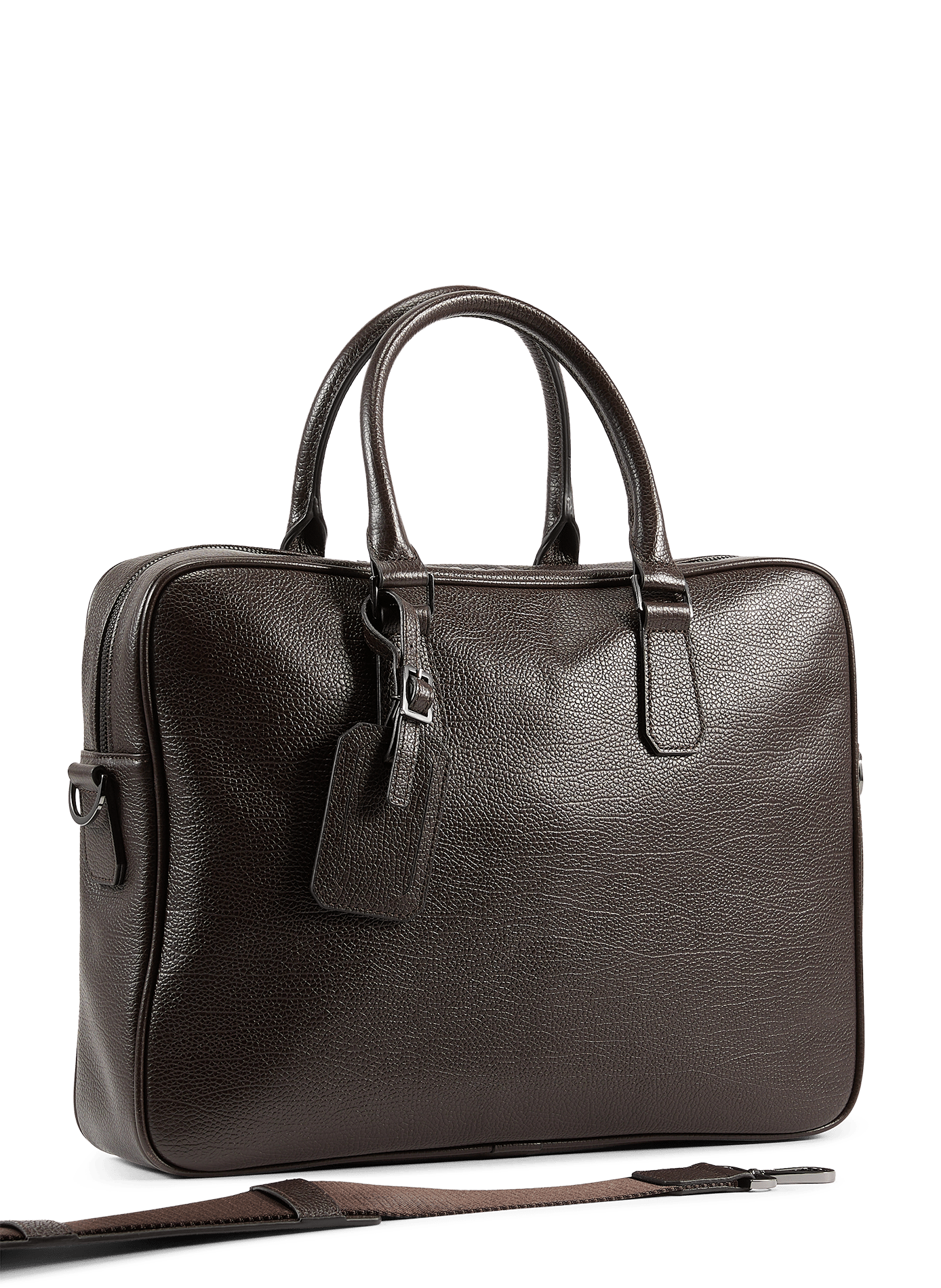 Leather briefcase SAISON 1865 Brown