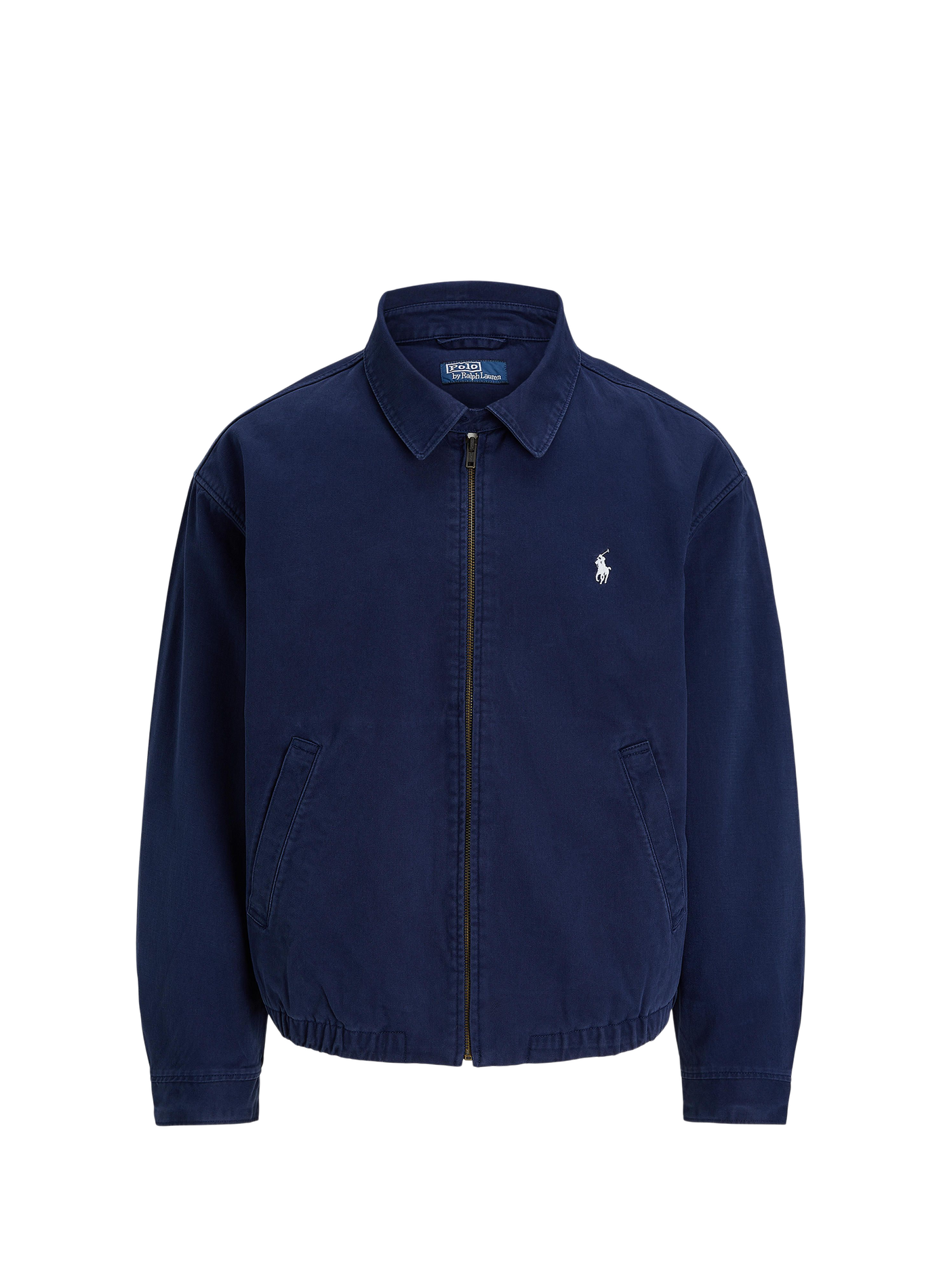 Straight classic collar cotton jacket POLO RALPH LAUREN Blue