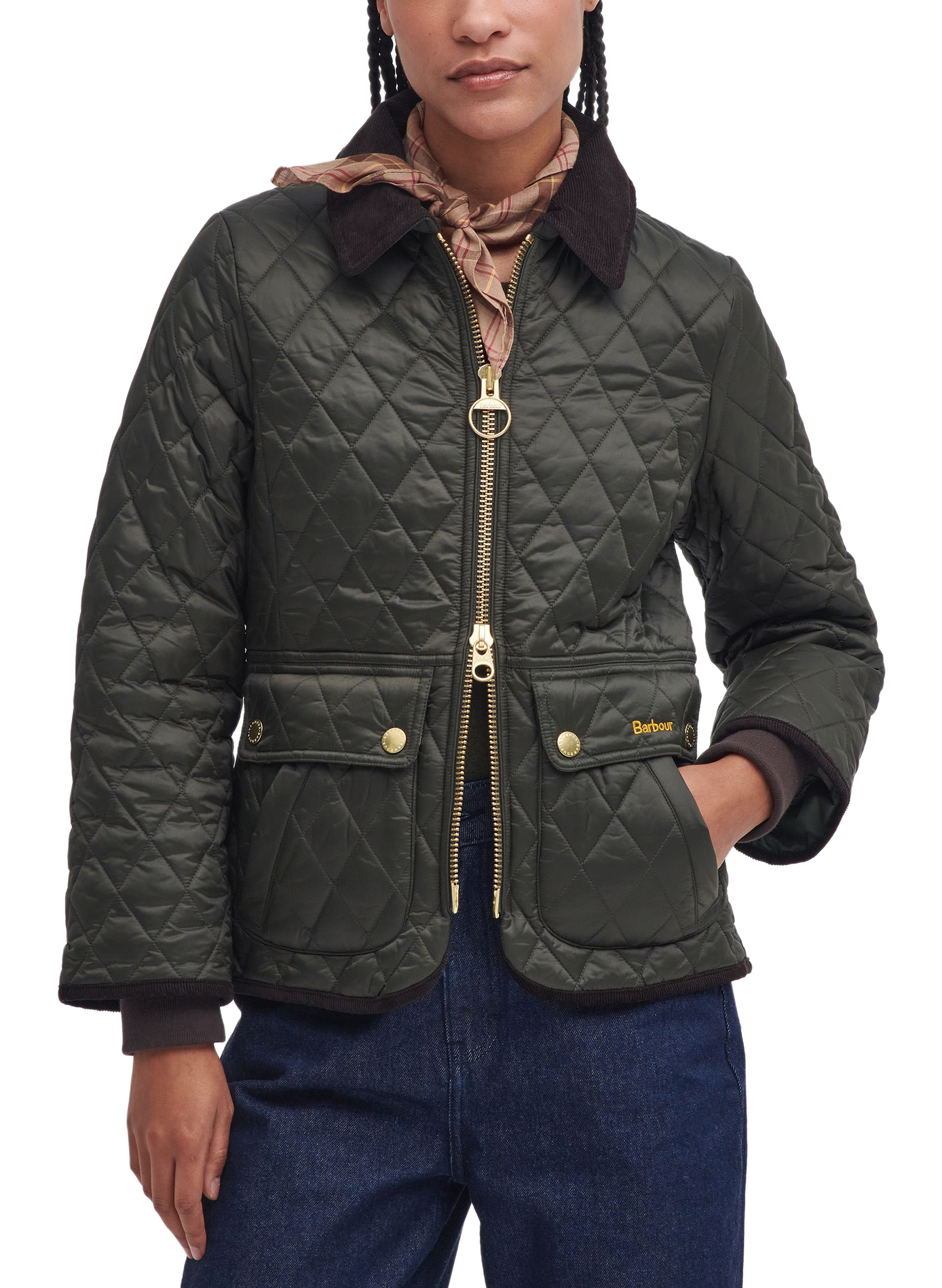 Fitted Beadnell Quilted Jacket BARBOUR Khaki