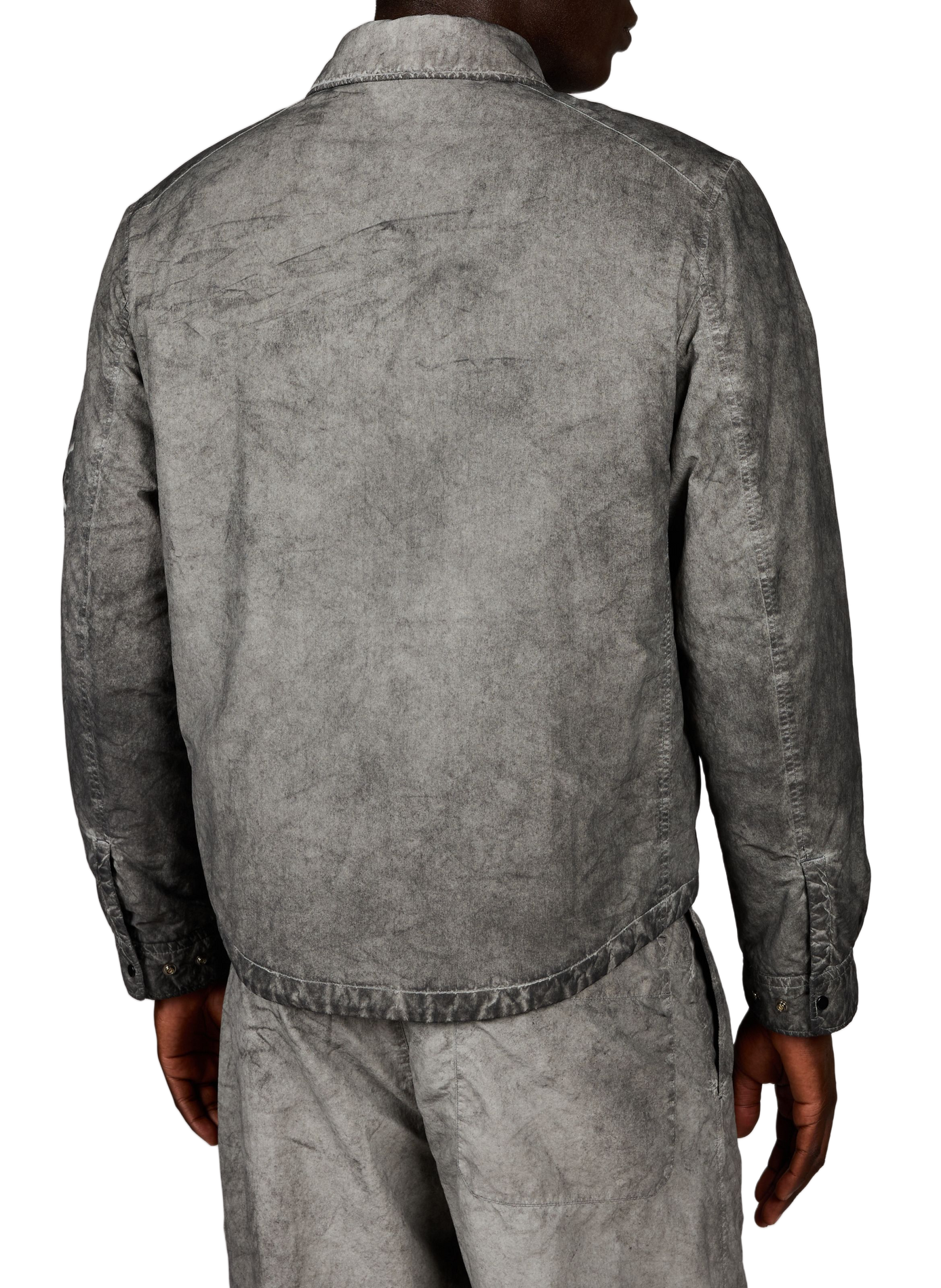 Gerade bedruckte technische Jacke CP COMPANY Schwarz